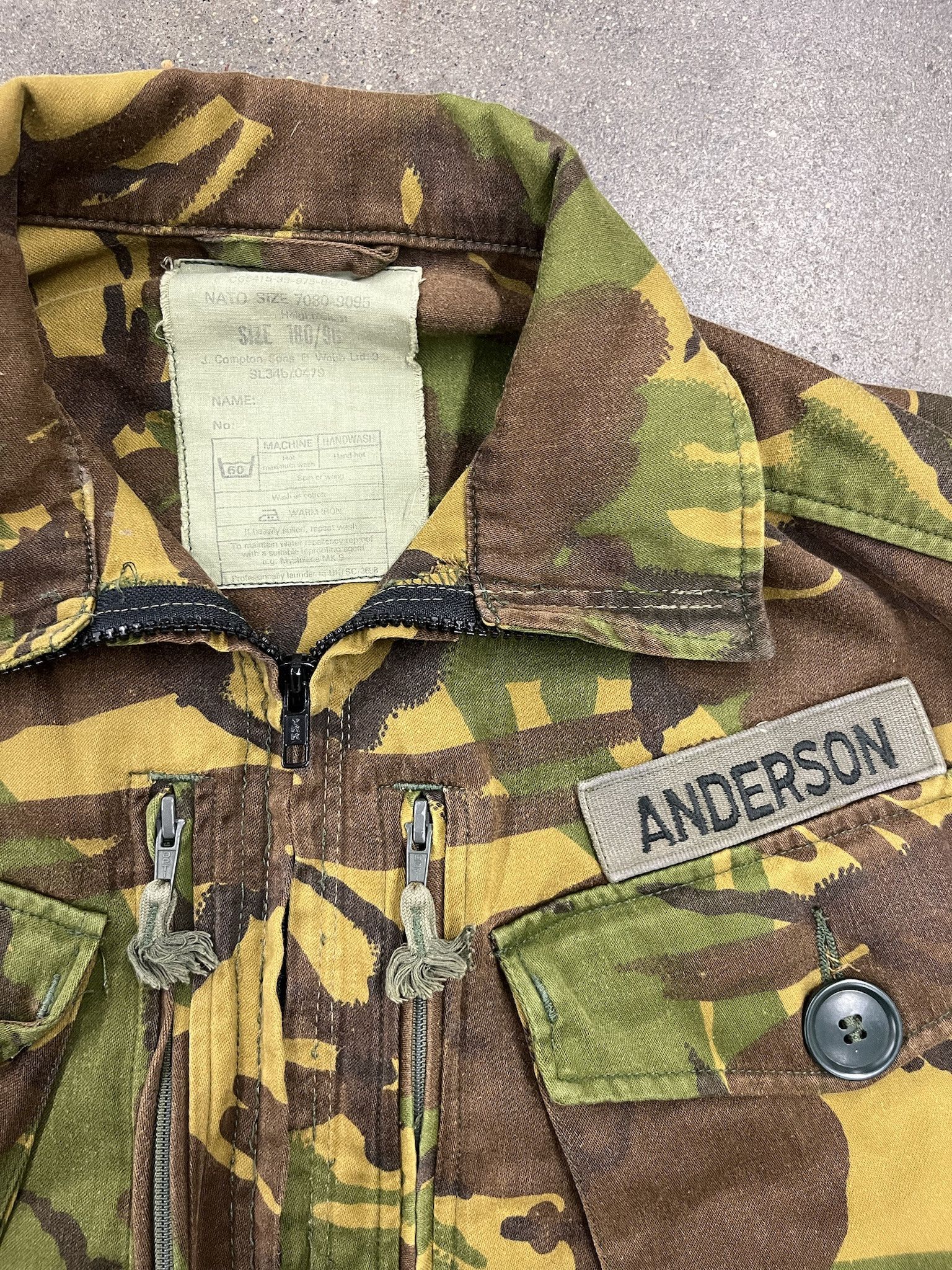 Vintage 2000's British DPM Camo Combat Smock Vest Size US M / EU 48-50 / 2 - 2 Thumbnail