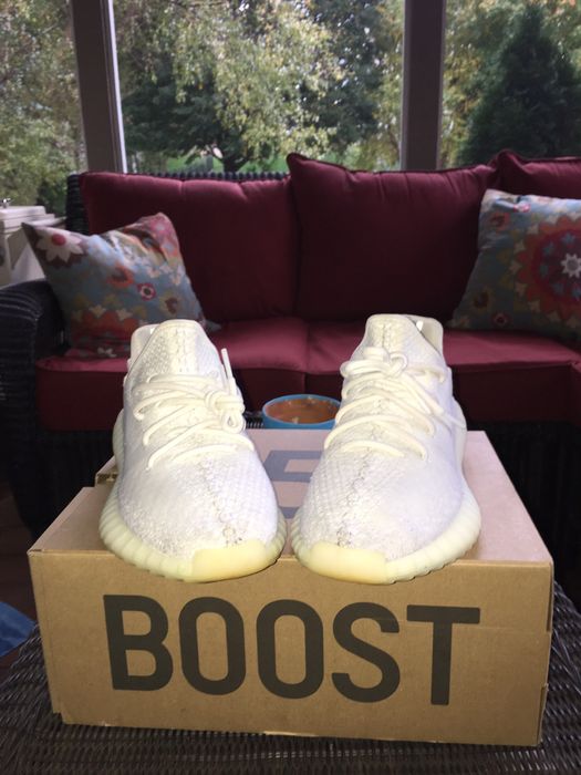 triple cream white yeezys
