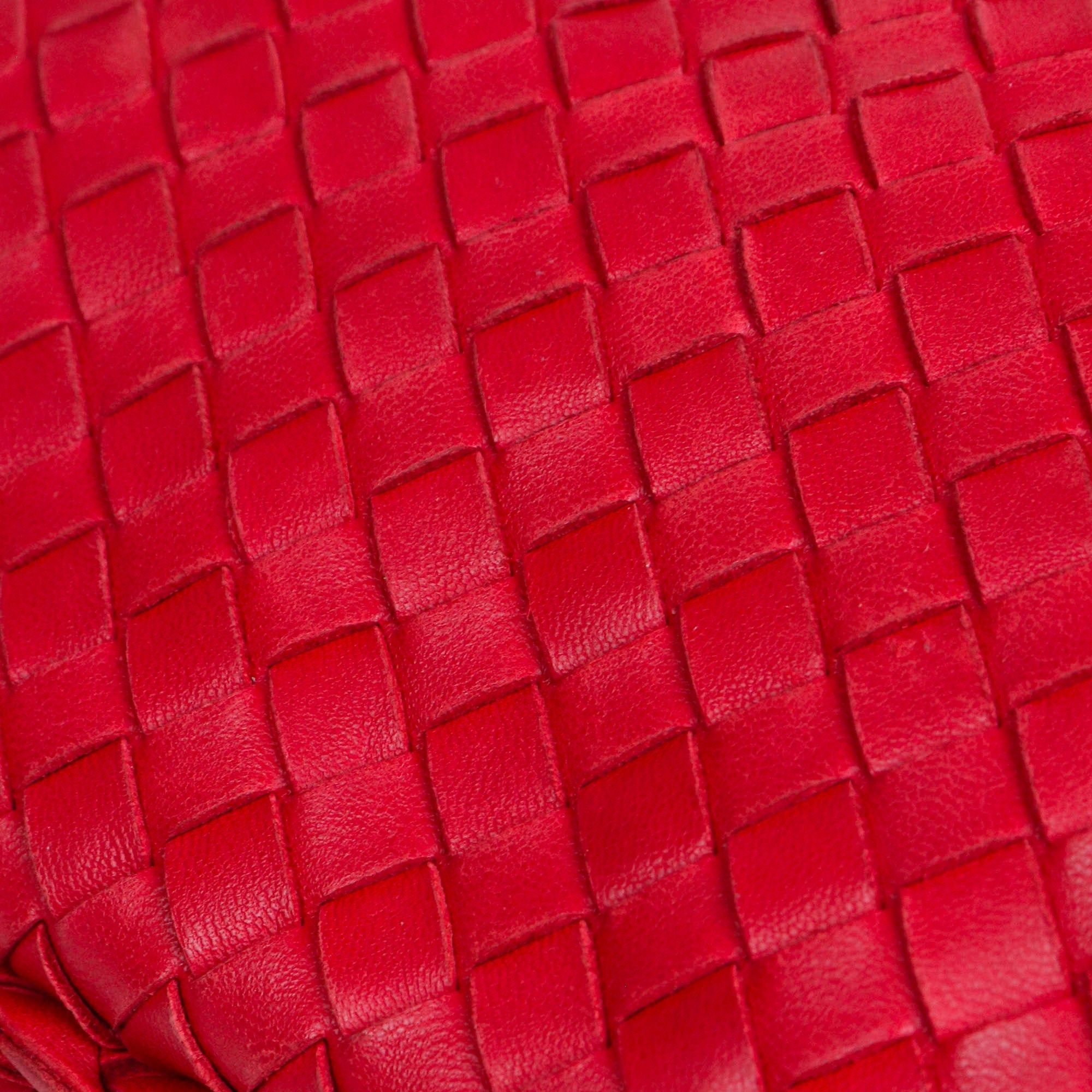 Bottega Veneta BOTTEGA VENETA - Bottega Veneta medium Jodie handbag in red leather Size ONE SIZE - 6 Thumbnail