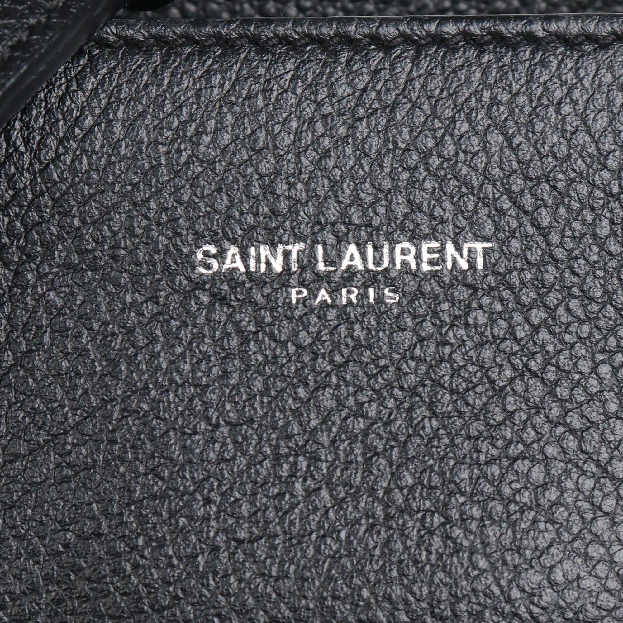 Saint Laurent Paris SAINT LAURENT - Saint Laurent Rive Gauche handbag in black leather and suede Size ONE SIZE - 5 Thumbnail
