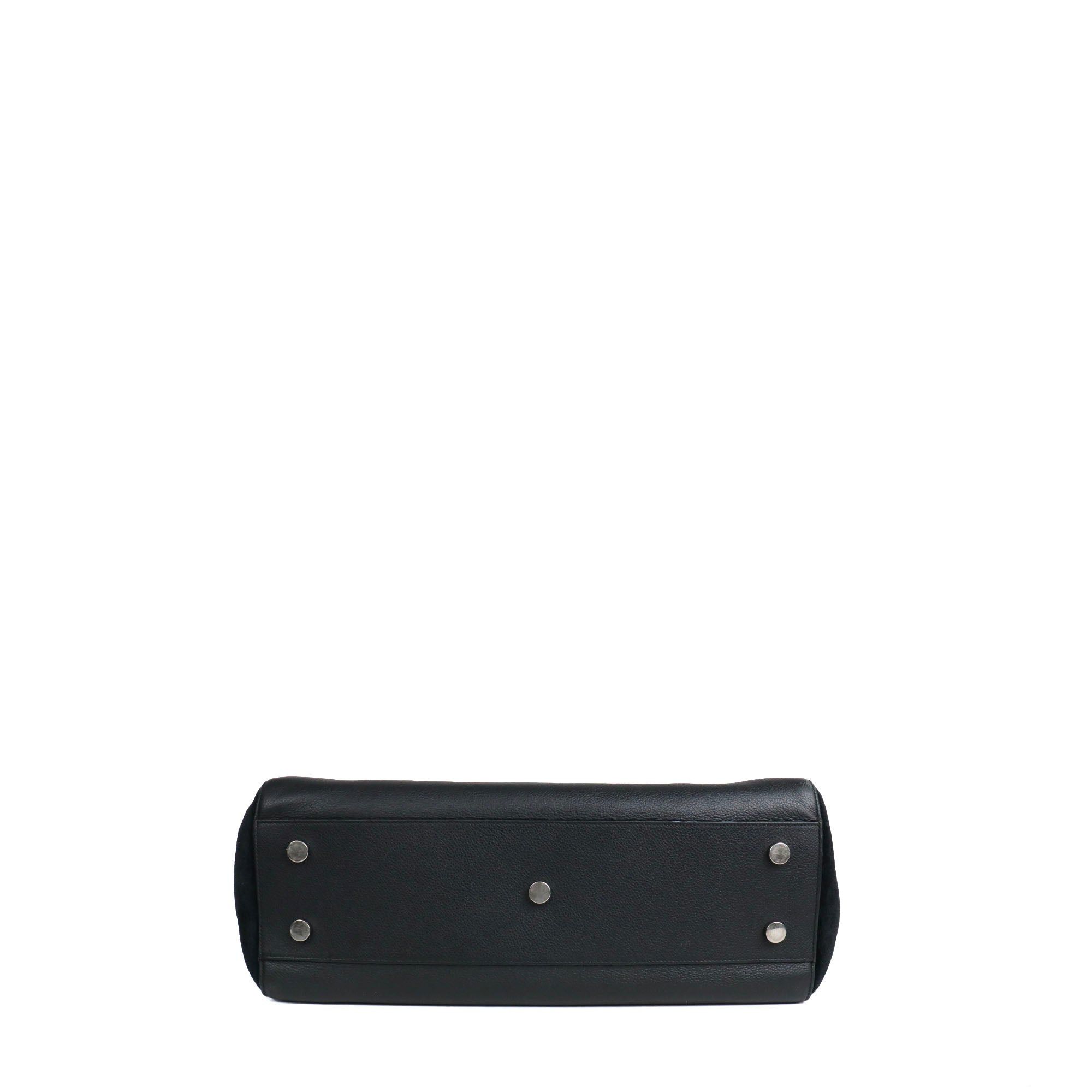 Saint Laurent Paris SAINT LAURENT - Saint Laurent Rive Gauche handbag in black leather and suede Size ONE SIZE - 4 Thumbnail