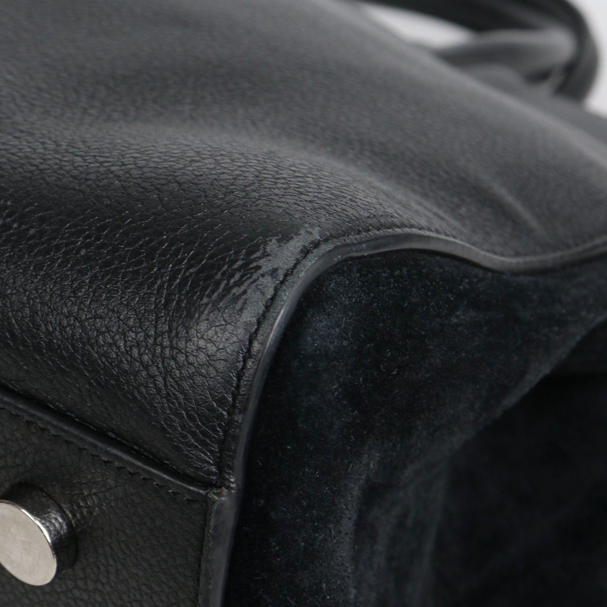 Saint Laurent Paris SAINT LAURENT - Saint Laurent Rive Gauche handbag in black leather and suede Size ONE SIZE - 8 Thumbnail