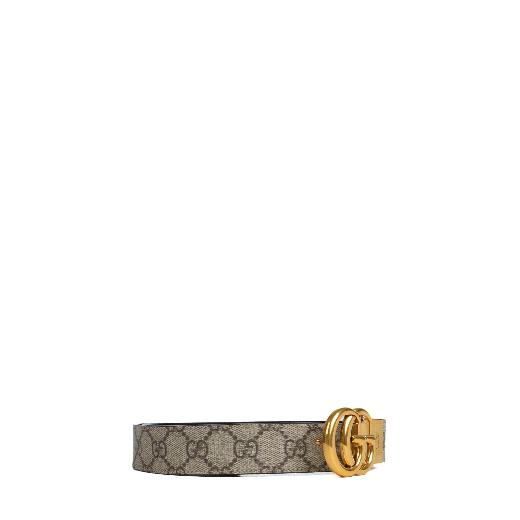 Gucci GUCCI - Reversible GG Marmont Gucci belt in monogram canvas (T85) Size ONE SIZE - 2 Thumbnail