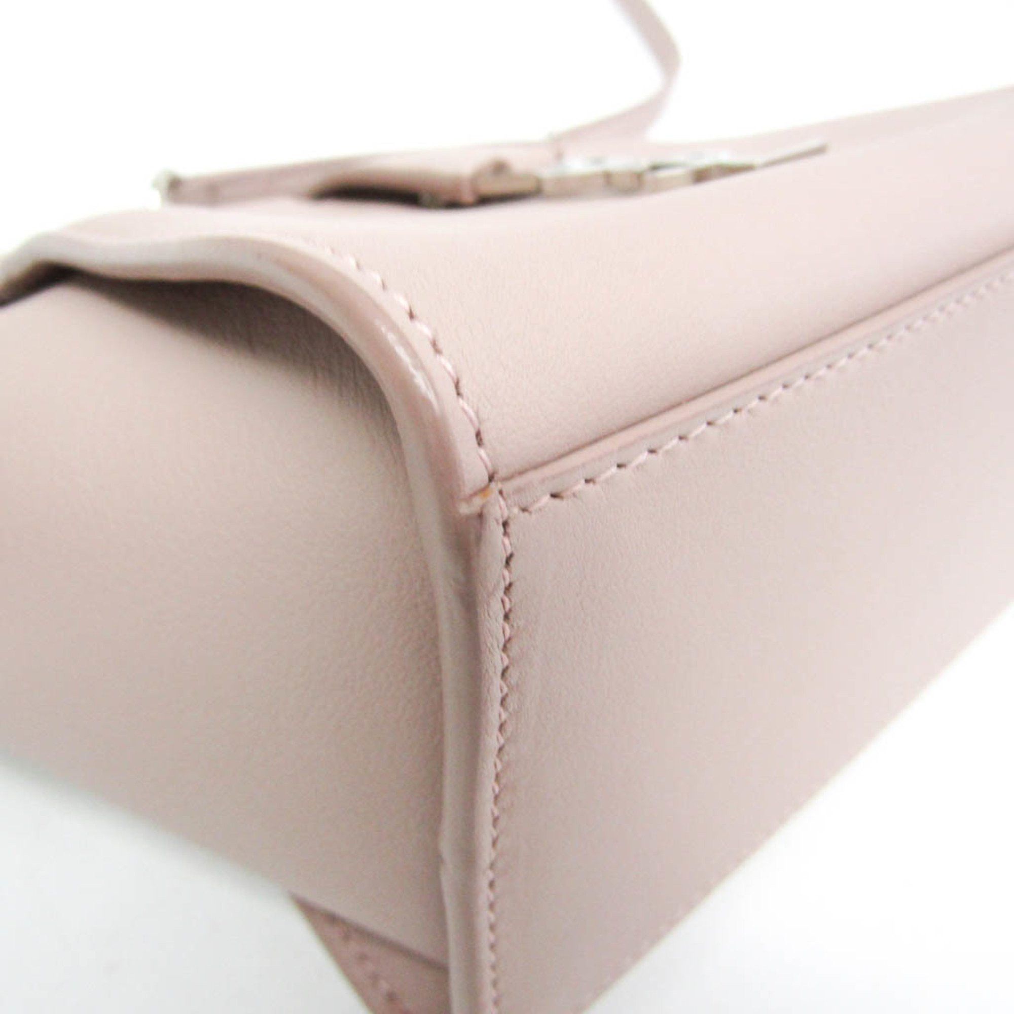 Yves Saint Laurent Yves Saint Laurent Toyca Bus 452322 Women's Leather Shoulder Bag Pink Beige Size ONE SIZE - 5 Thumbnail