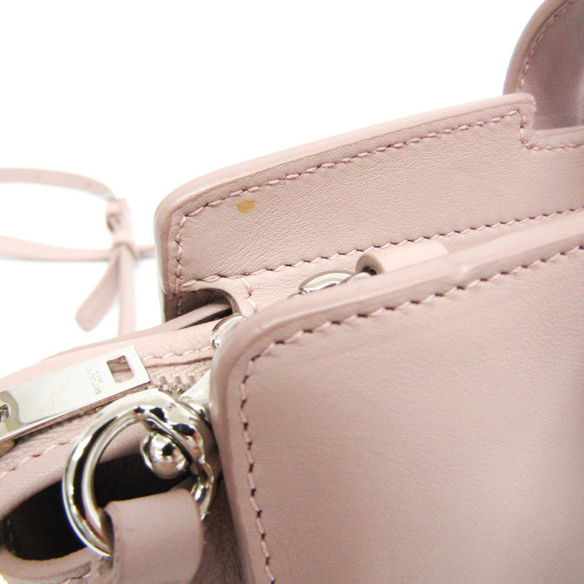 Yves Saint Laurent Yves Saint Laurent Toyca Bus 452322 Women's Leather Shoulder Bag Pink Beige Size ONE SIZE - 6 Thumbnail