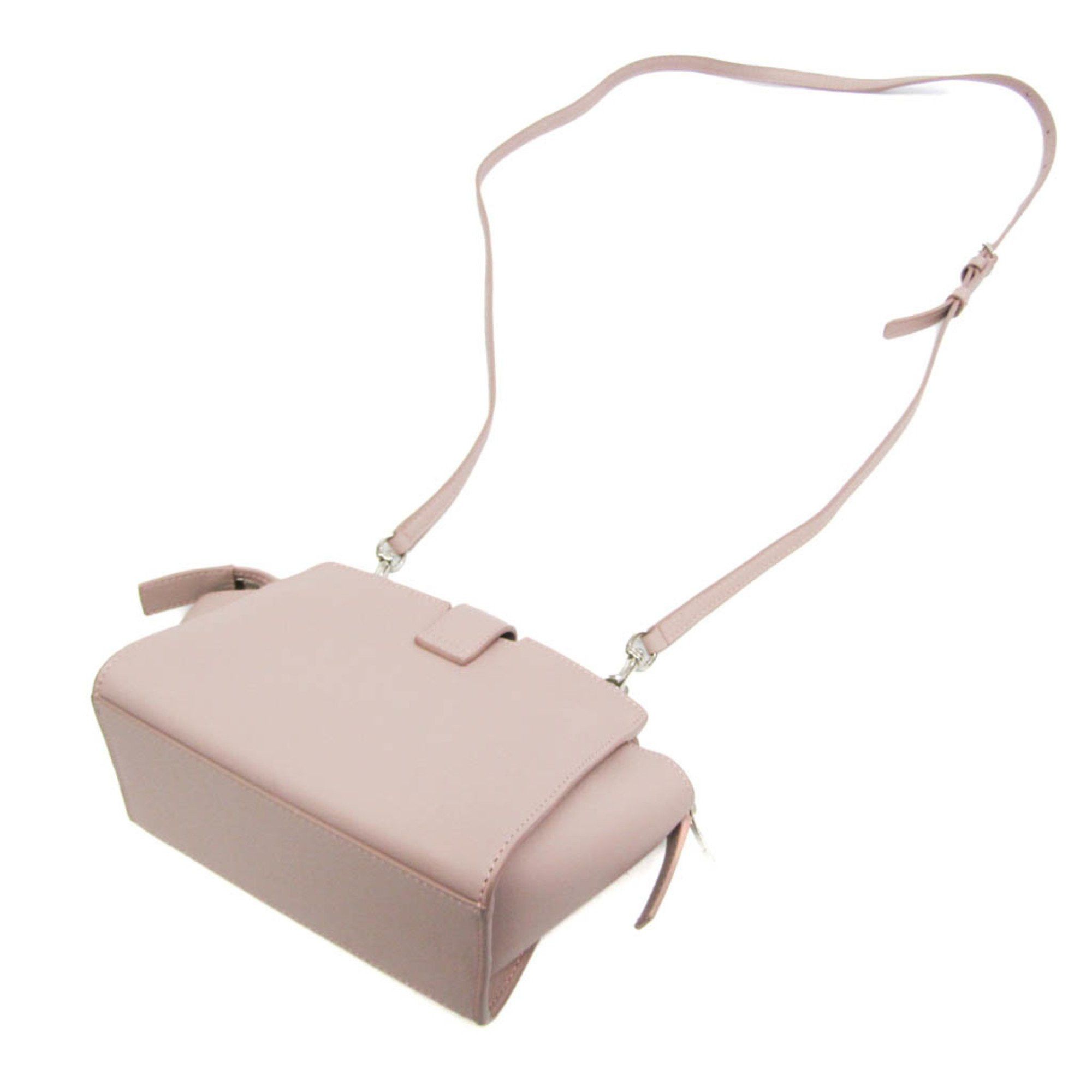 Yves Saint Laurent Yves Saint Laurent Toyca Bus 452322 Women's Leather Shoulder Bag Pink Beige Size ONE SIZE - 2 Thumbnail