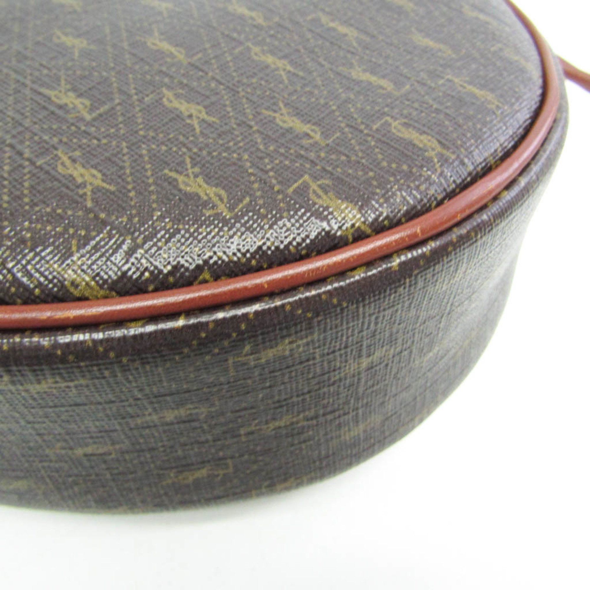 Yves Saint Laurent Yves Saint Laurent 675260 Women's Leather Shoulder Bag Brown Size ONE SIZE - 4 Thumbnail