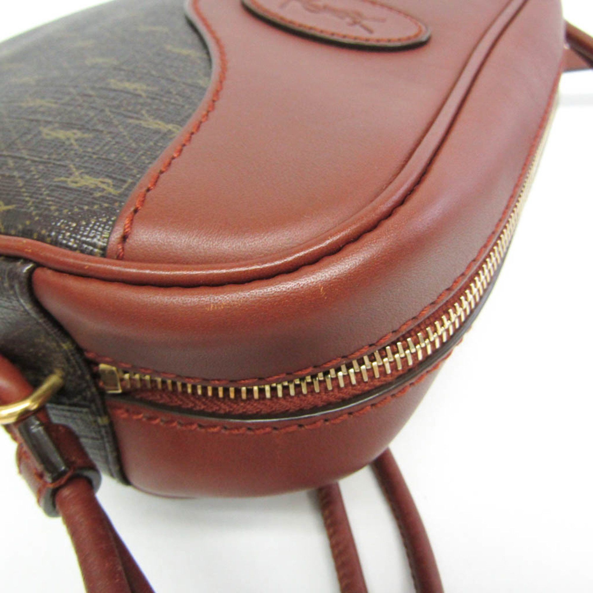 Yves Saint Laurent Yves Saint Laurent 675260 Women's Leather Shoulder Bag Brown Size ONE SIZE - 6 Thumbnail