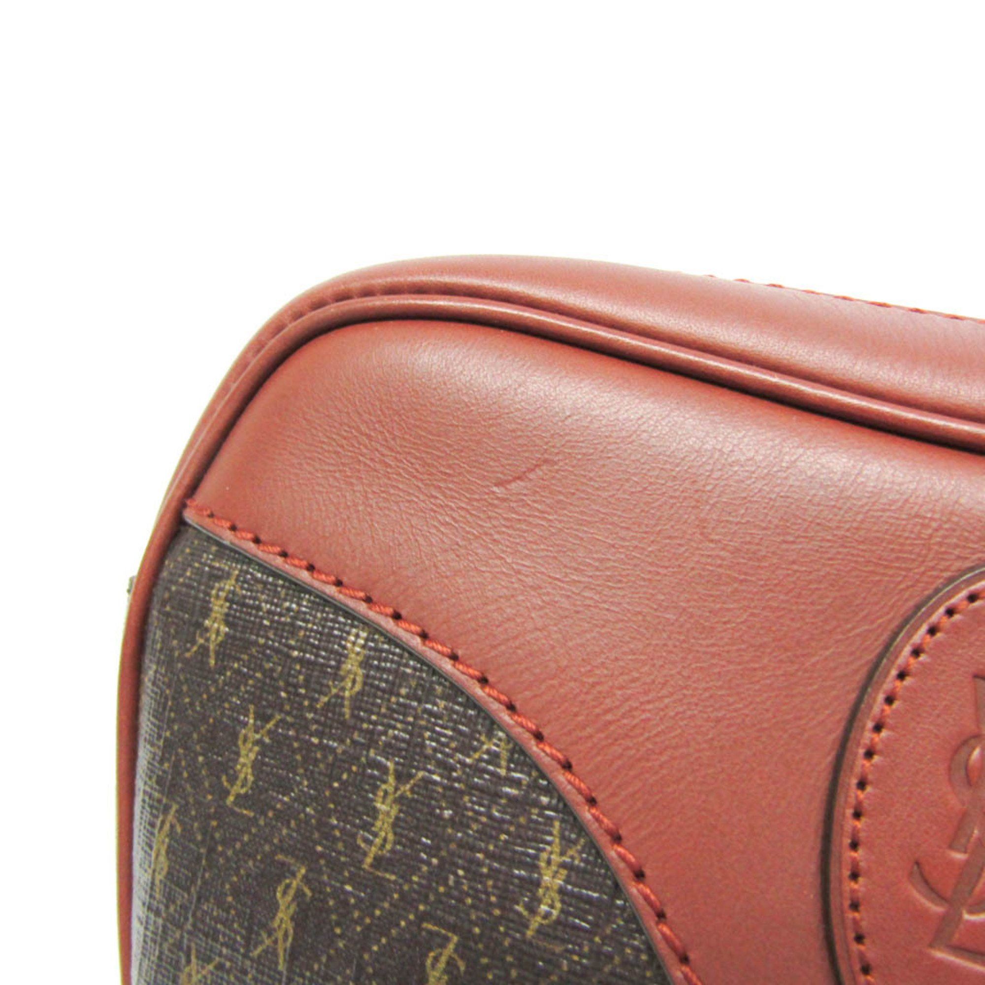 Yves Saint Laurent Yves Saint Laurent 675260 Women's Leather Shoulder Bag Brown Size ONE SIZE - 7 Thumbnail