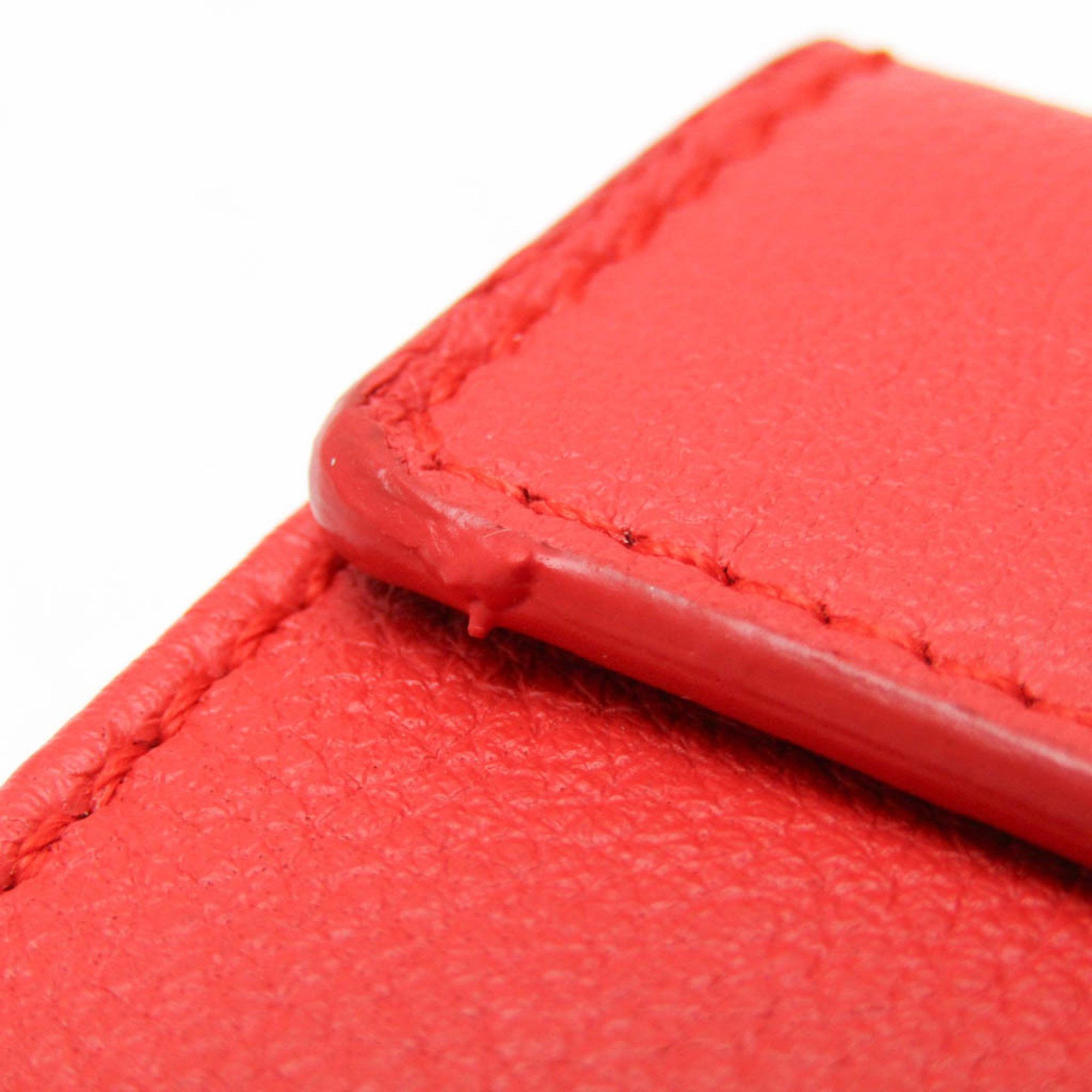 Balenciaga Balenciaga Essential Mini Wallet 410133 Women's Leather Wallet (tri-fold) Orange Size ONE SIZE - 8 Thumbnail