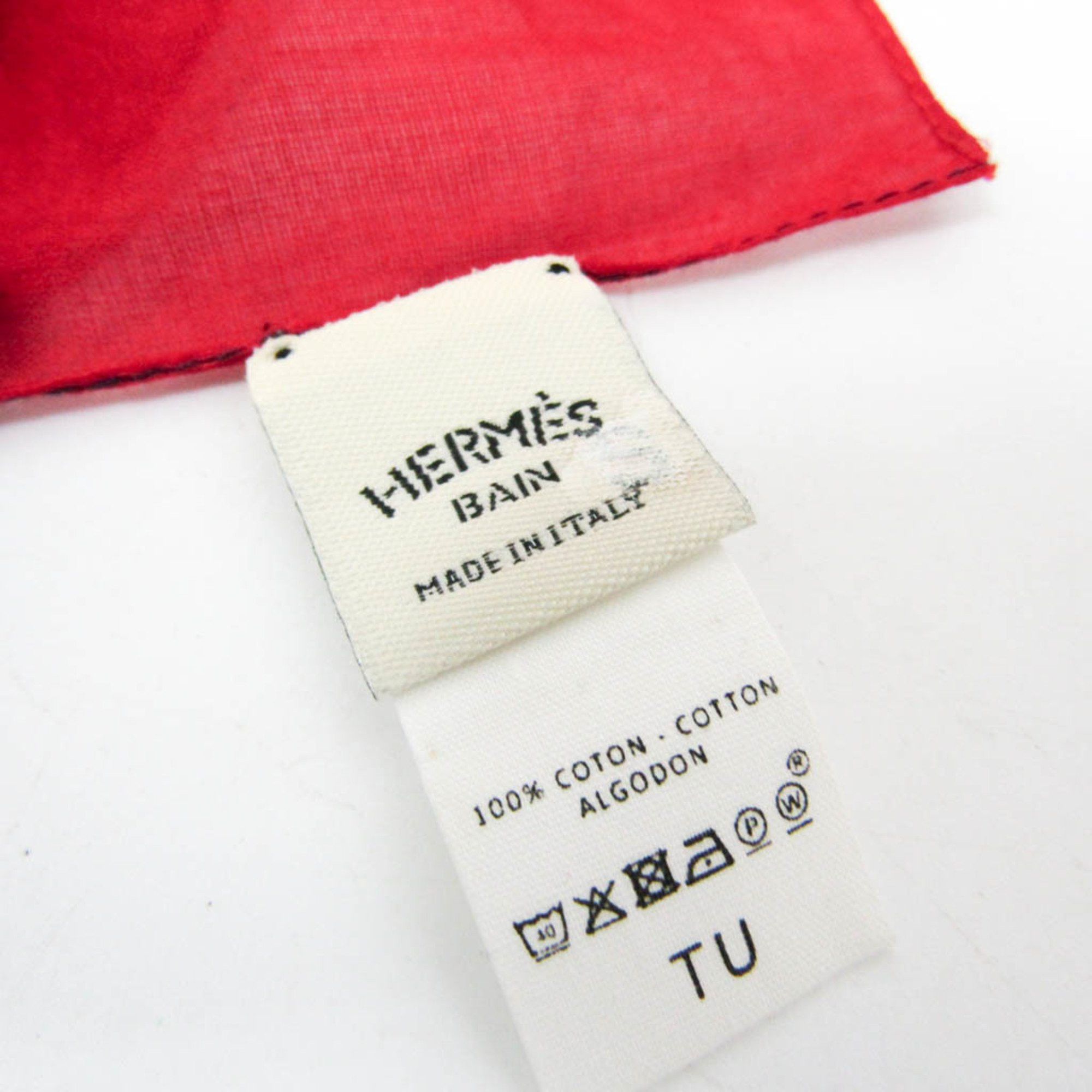 Hermes Hermes BAIN Women's Cotton Scarf Black,Purple,Red Color Size ONE SIZE - 9 Thumbnail