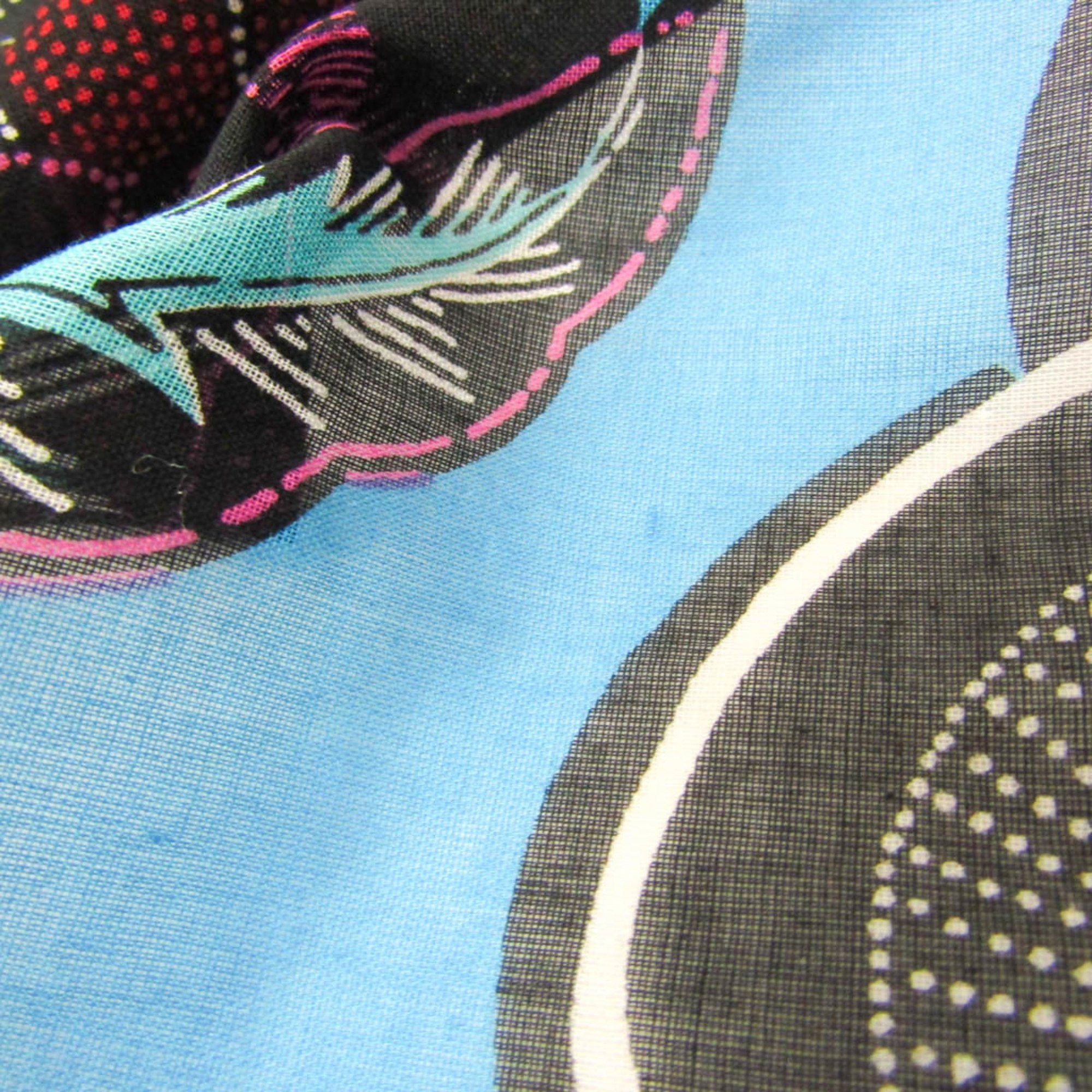 Hermes Hermes BAIN Women's Cotton Scarf Black,Purple,Red Color Size ONE SIZE - 6 Thumbnail