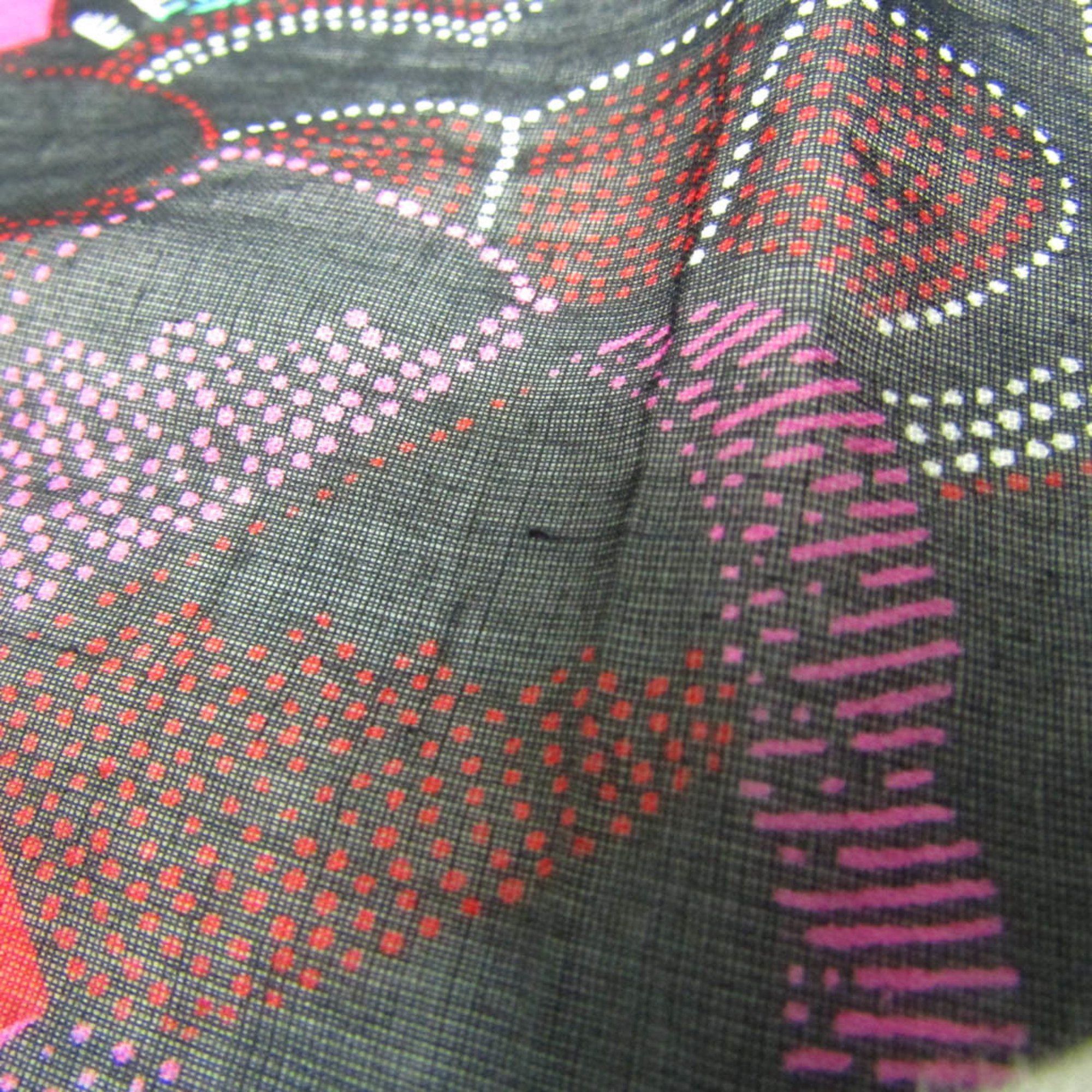 Hermes Hermes BAIN Women's Cotton Scarf Black,Purple,Red Color Size ONE SIZE - 7 Thumbnail