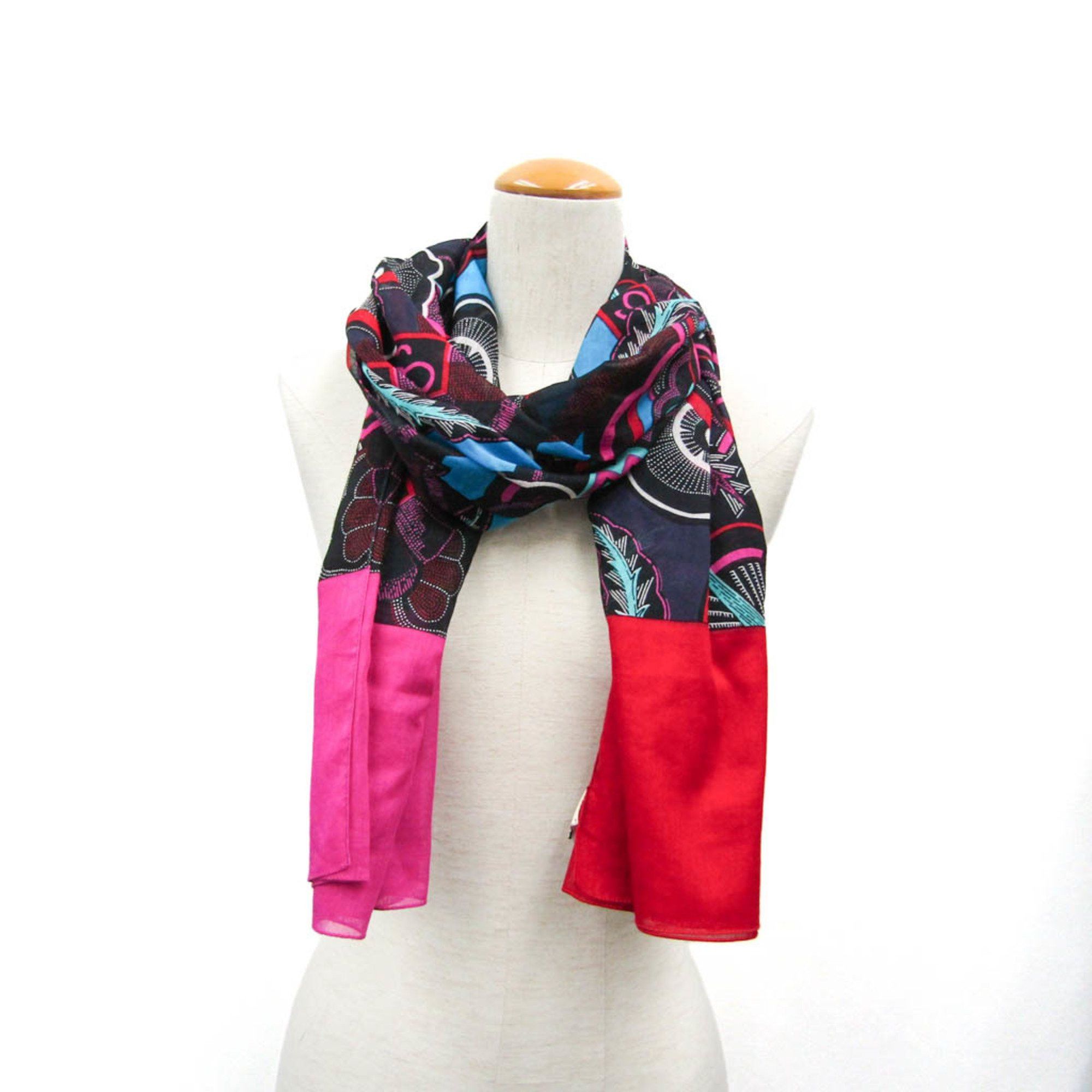 Hermes Hermes BAIN Women's Cotton Scarf Black,Purple,Red Color Size ONE SIZE - 10 Thumbnail