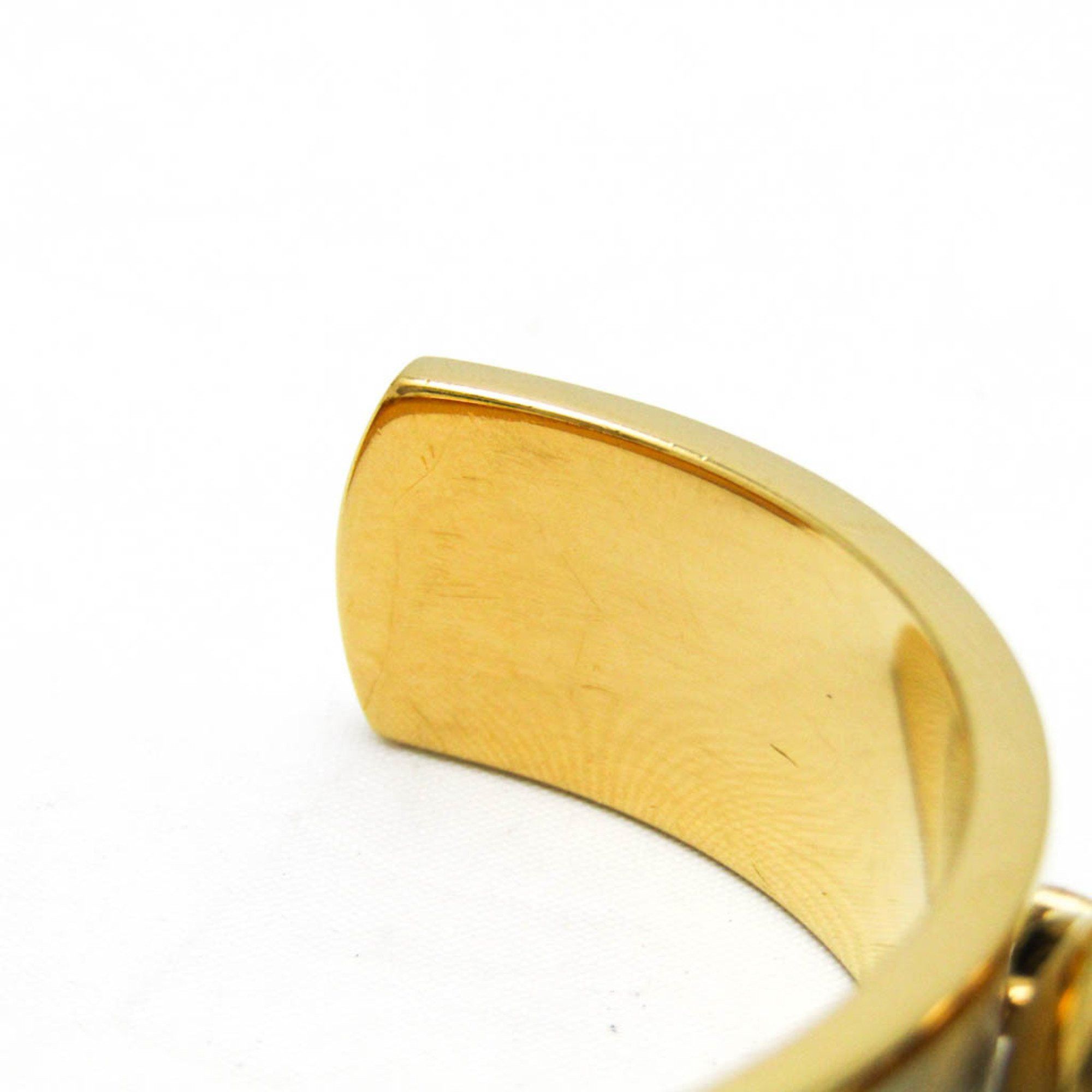 Hermes Hermes Bell Leather,Metal Bangle Gold,White Size ONE SIZE - 8 Thumbnail