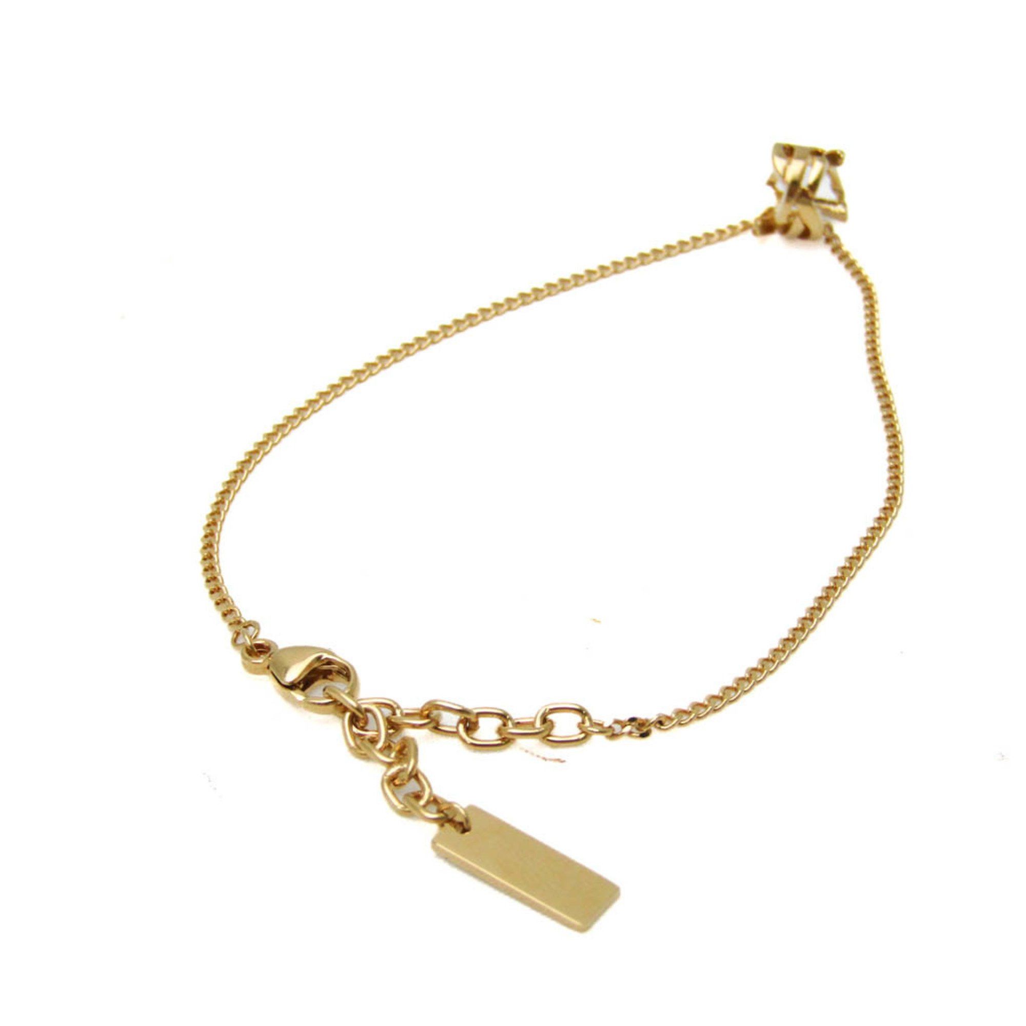 Saint Laurent Paris Saint Laurent Metal Charm Bracelet Gold Size ONE SIZE - 2 Thumbnail