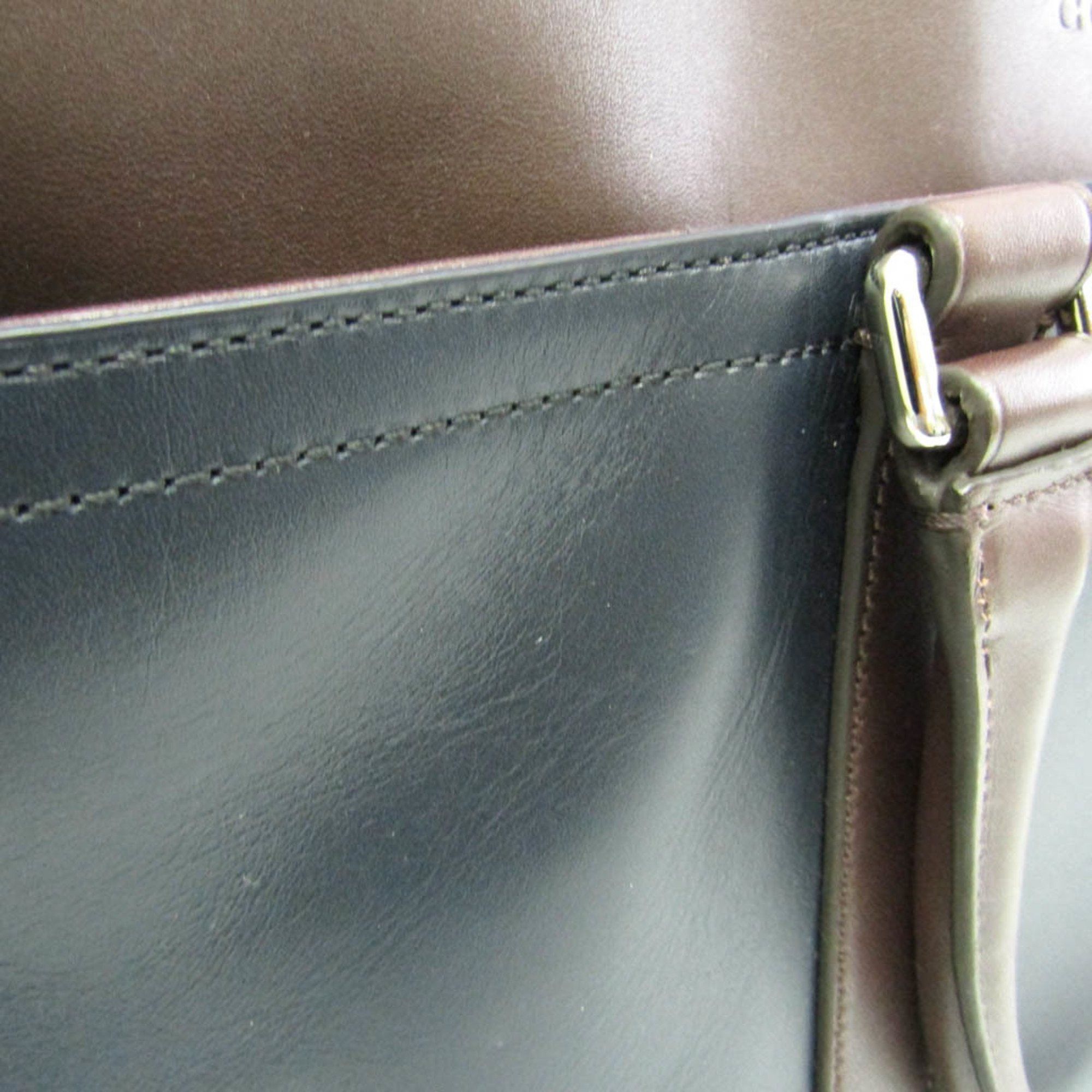 Coach Coach Lexington F71066 Men's Leather Briefcase,Shoulder Bag Black,Brown Size ONE SIZE - 8 Thumbnail