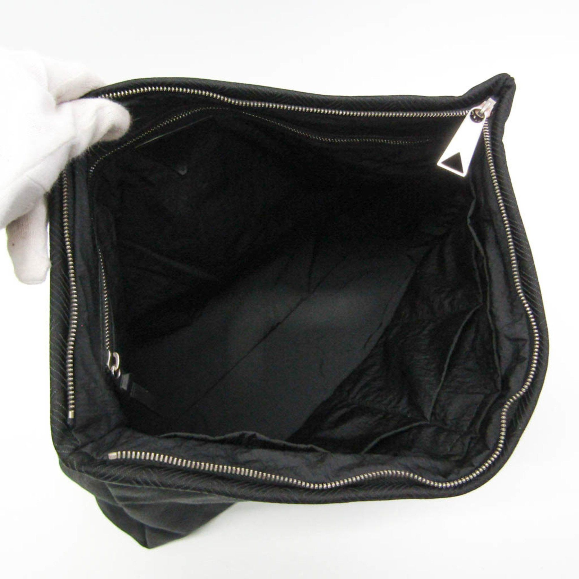 Bottega Veneta Bottega Veneta Men,Women Nylon Clutch Bag Black Size ONE SIZE - 3 Thumbnail