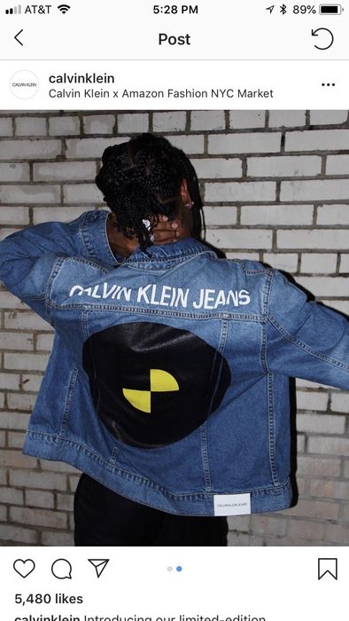 Asap rocky calvin klein denim clearance jacket