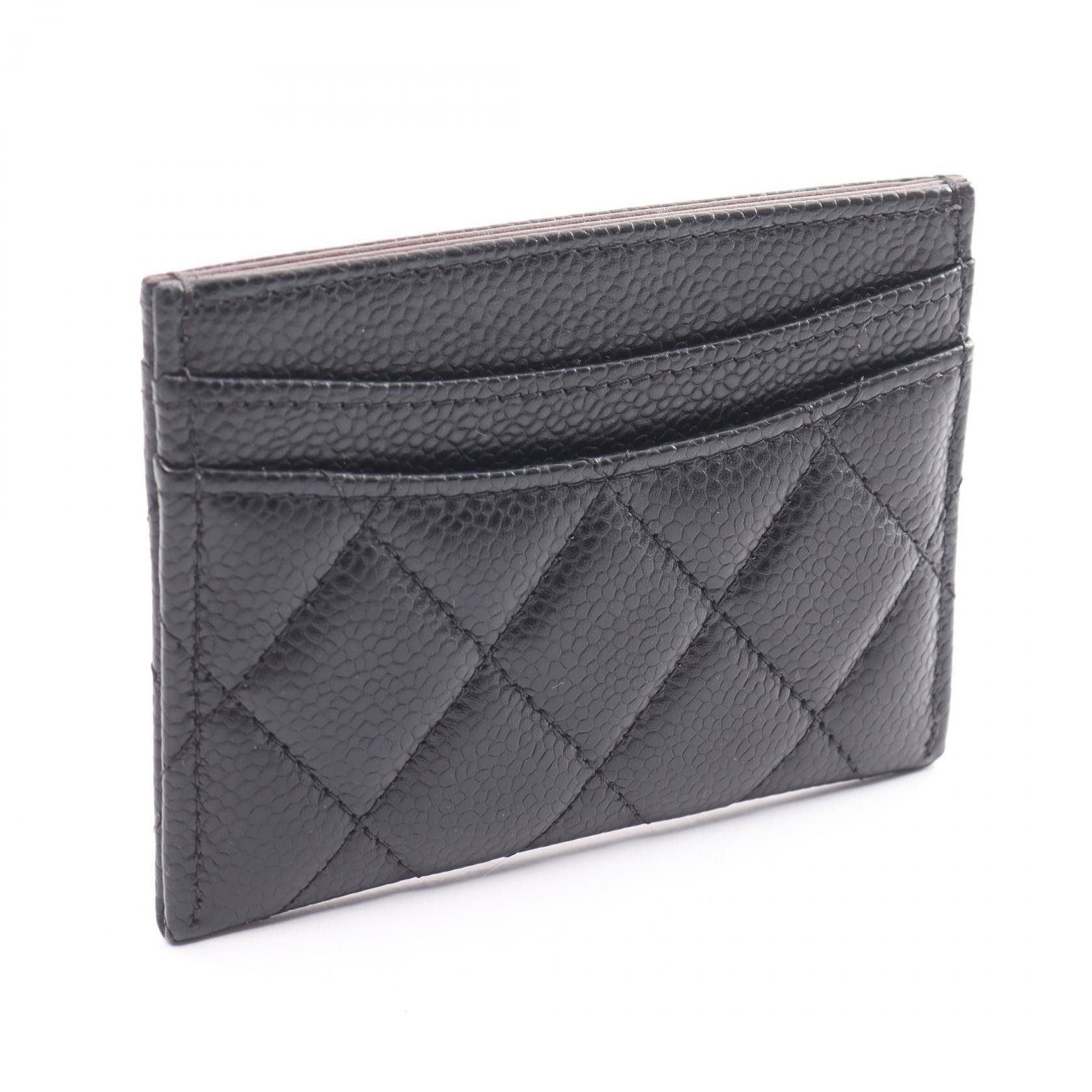 Chanel Chanel Quilted Caviar Card Case Leather Card Case AP0213 in Great Condition Size ONE SIZE - 2 Thumbnail