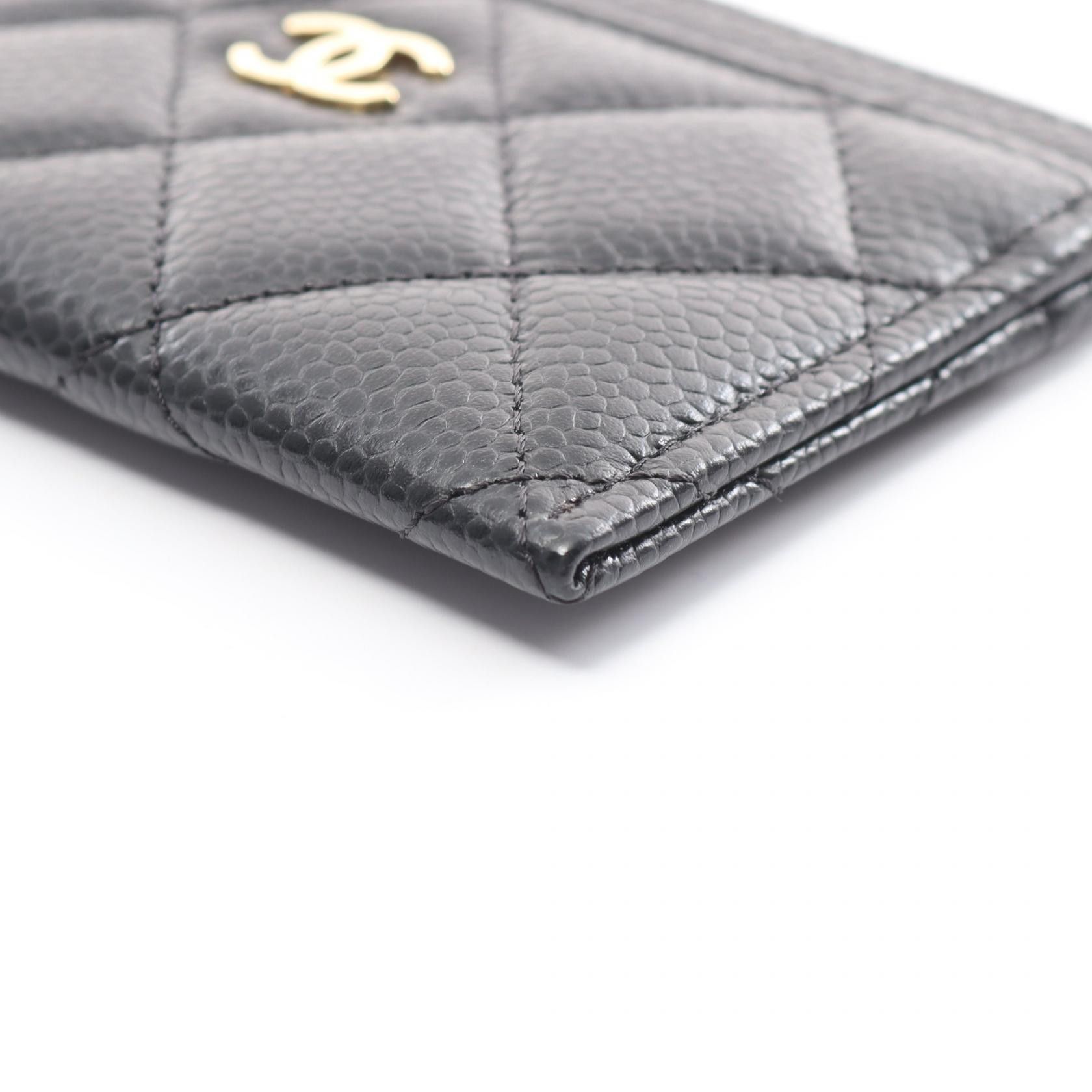 Chanel Chanel Quilted Caviar Card Case Leather Card Case AP0213 in Great Condition Size ONE SIZE - 6 Thumbnail