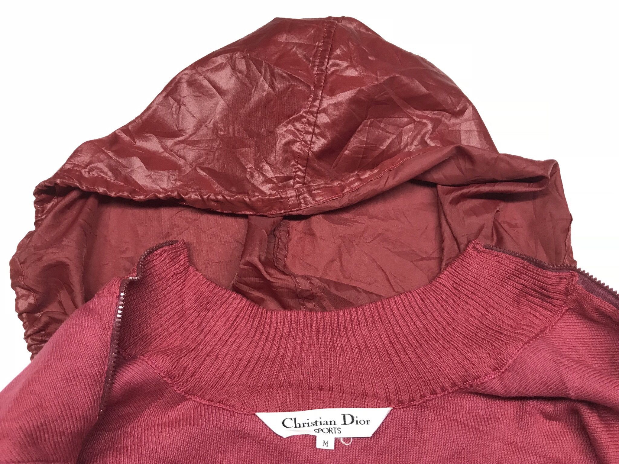 Vintage Christian Dior Sports Zipper Jacket With Hoodie