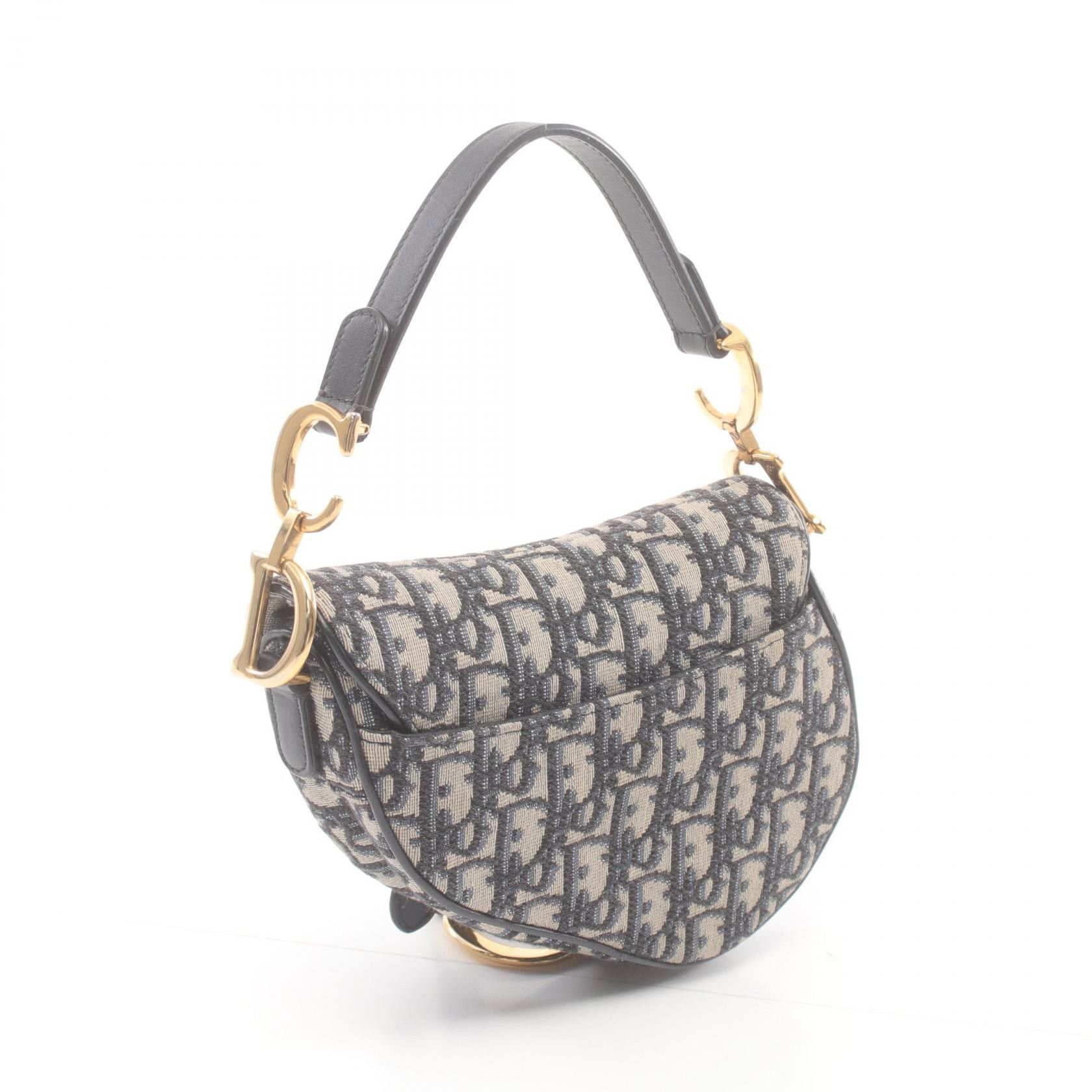 Dior Dior Oblique Canvas Saddle Bag Canvas Handbag in Very Good Condition Size ONE SIZE - 2 Thumbnail