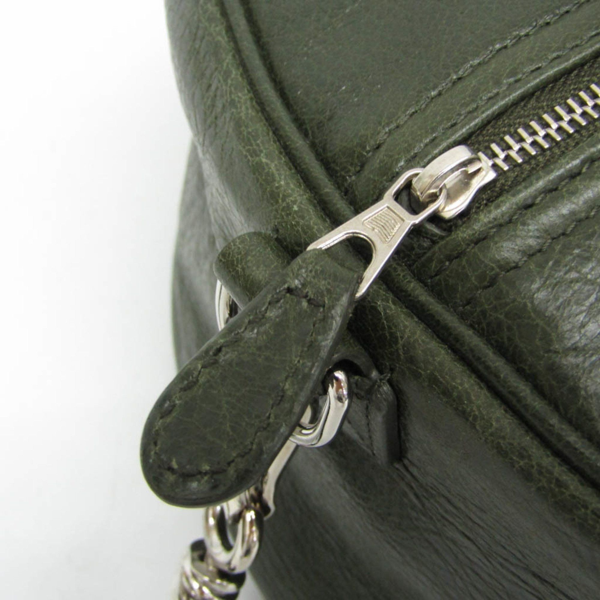 Balenciaga Air Hobo Khaki Leather Handbag (Pre-Owned) Size ONE SIZE - 10 Thumbnail