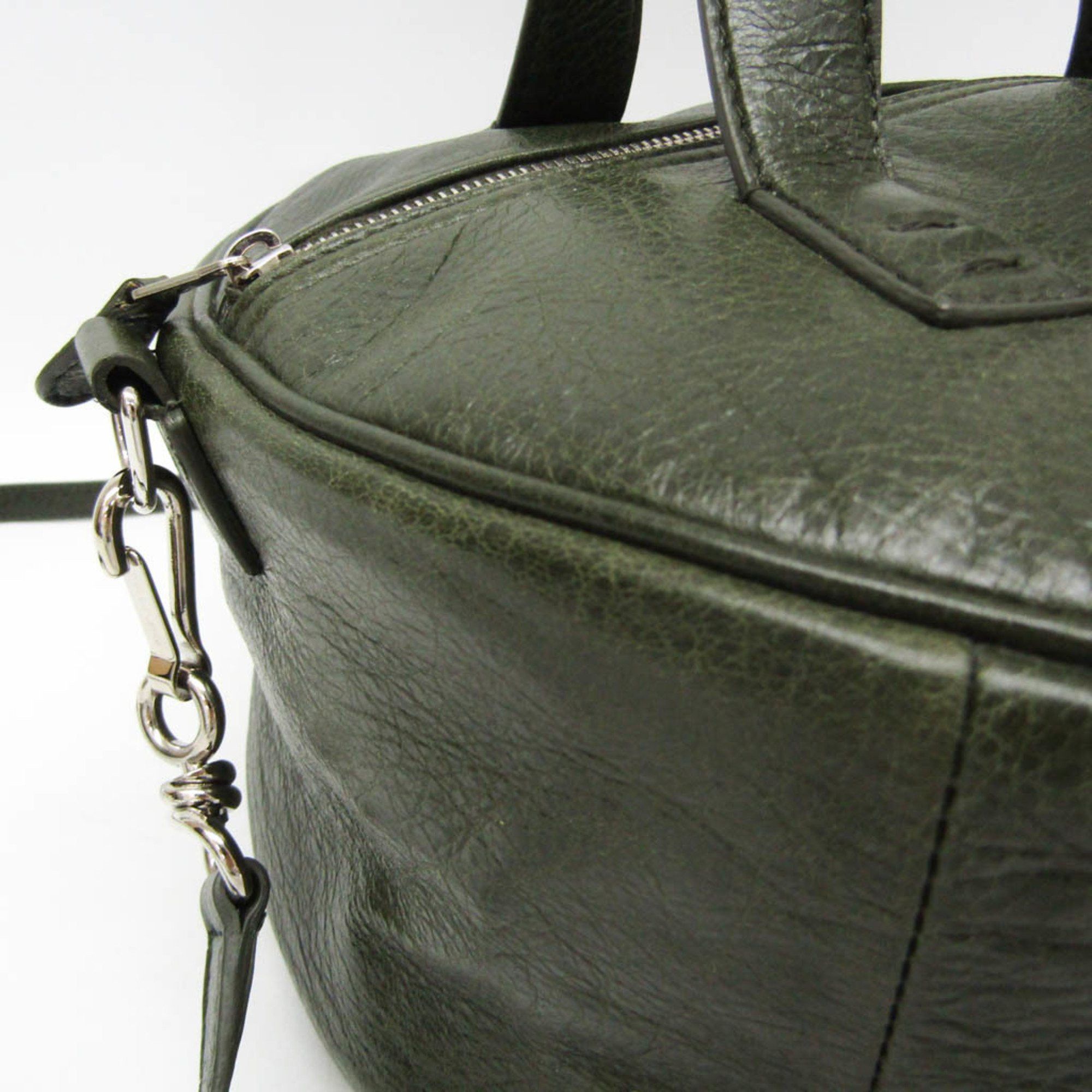 Balenciaga Air Hobo Khaki Leather Handbag (Pre-Owned) Size ONE SIZE - 7 Thumbnail