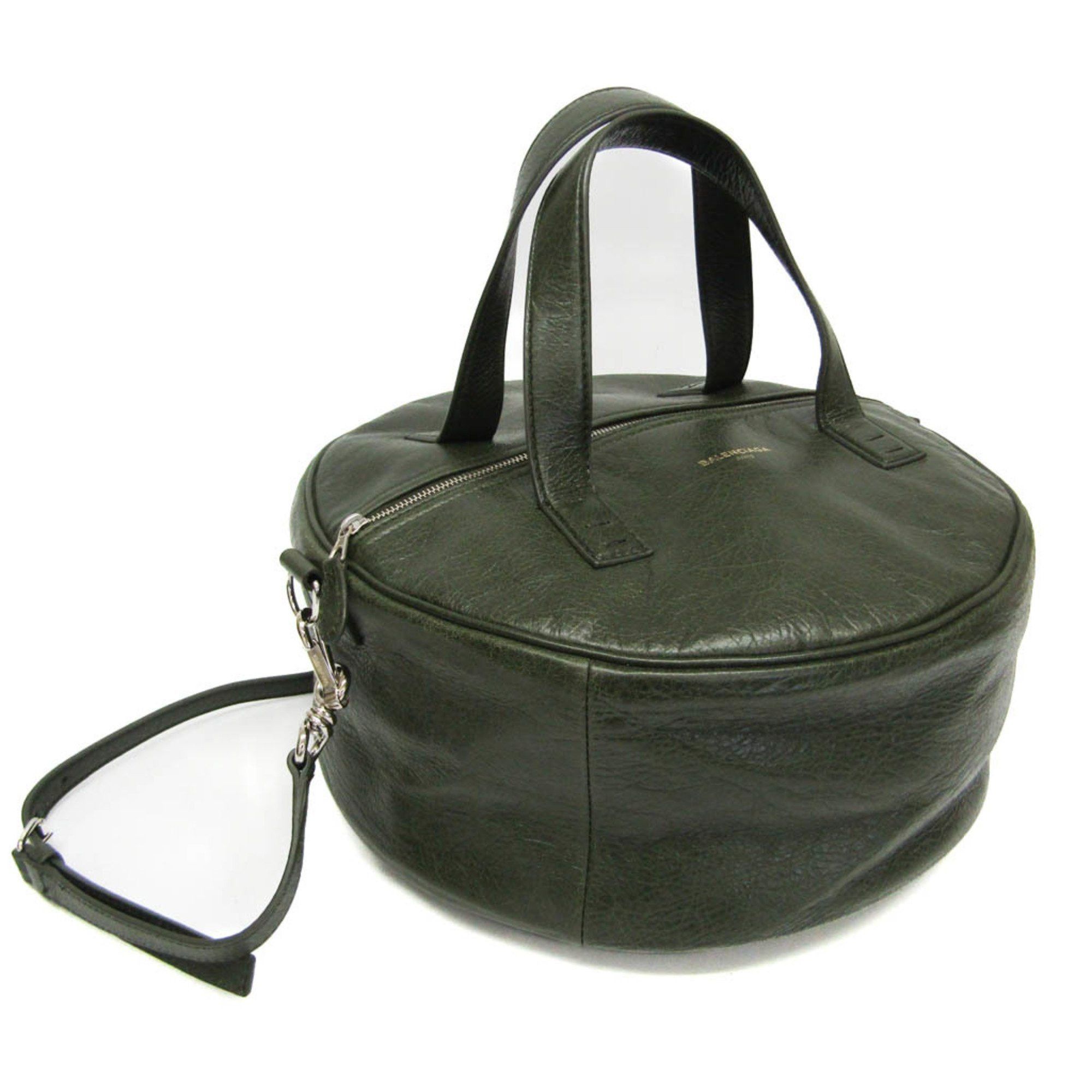 Balenciaga Air Hobo Khaki Leather Handbag (Pre-Owned) Size ONE SIZE - 12 Thumbnail