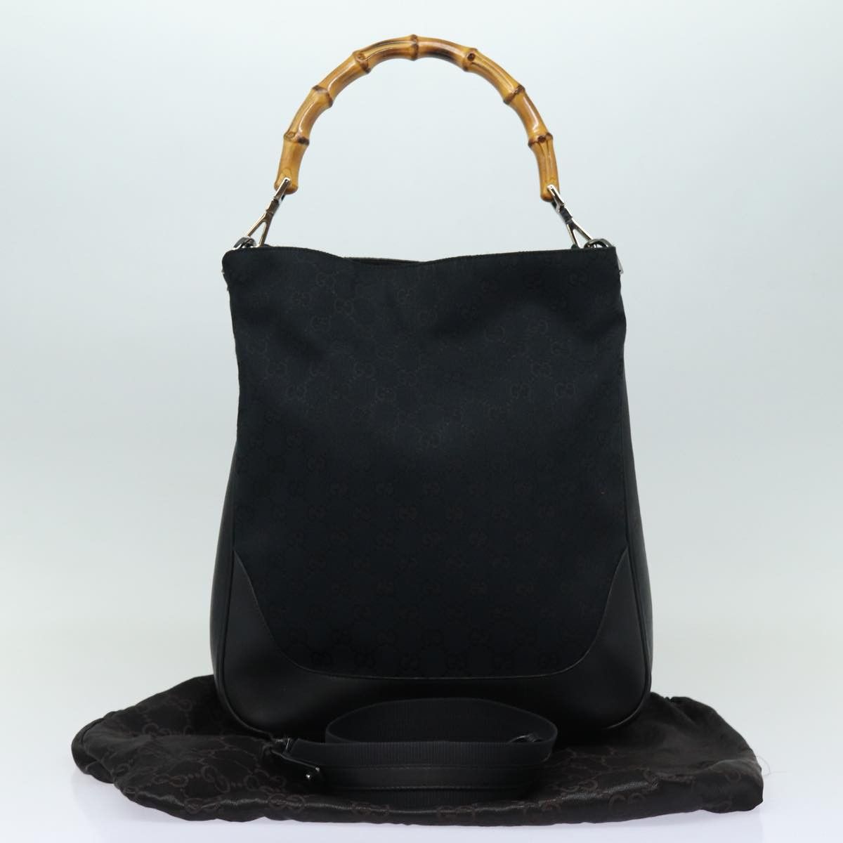 Gucci Marmont Gm Black Canvas Handbag (Pre-Owned) Size ONE SIZE - 8 Thumbnail