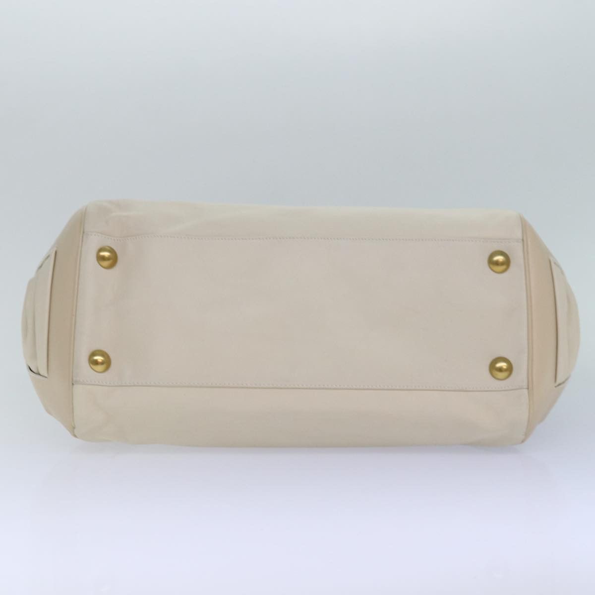 Salvatore Ferragamo Gancini Beige Leather Shoulder Bag (Pre-Owned) Size ONE SIZE - 3 Thumbnail