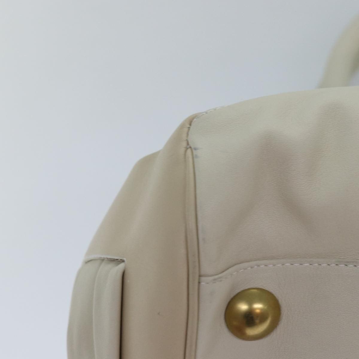 Salvatore Ferragamo Gancini Beige Leather Shoulder Bag (Pre-Owned) Size ONE SIZE - 15 Thumbnail