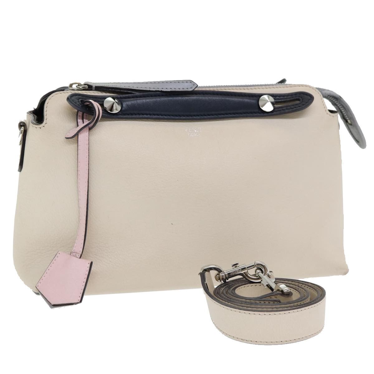 Fendi By The Way Beige Leather Handbag (Pre-Owned) Size ONE SIZE - 7 Thumbnail