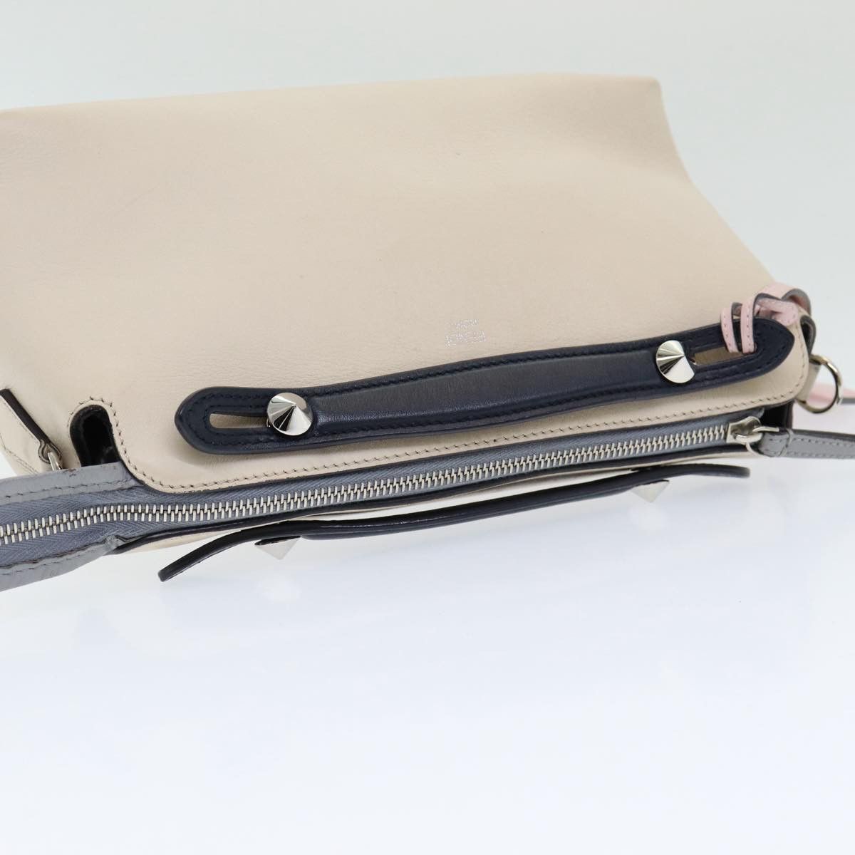 Fendi By The Way Beige Leather Handbag (Pre-Owned) Size ONE SIZE - 4 Thumbnail
