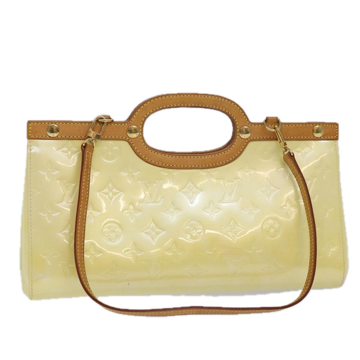 Louis Vuitton Roxbury Beige Patent Leather Handbag (Pre-Owned) Size ONE SIZE - 9 Thumbnail