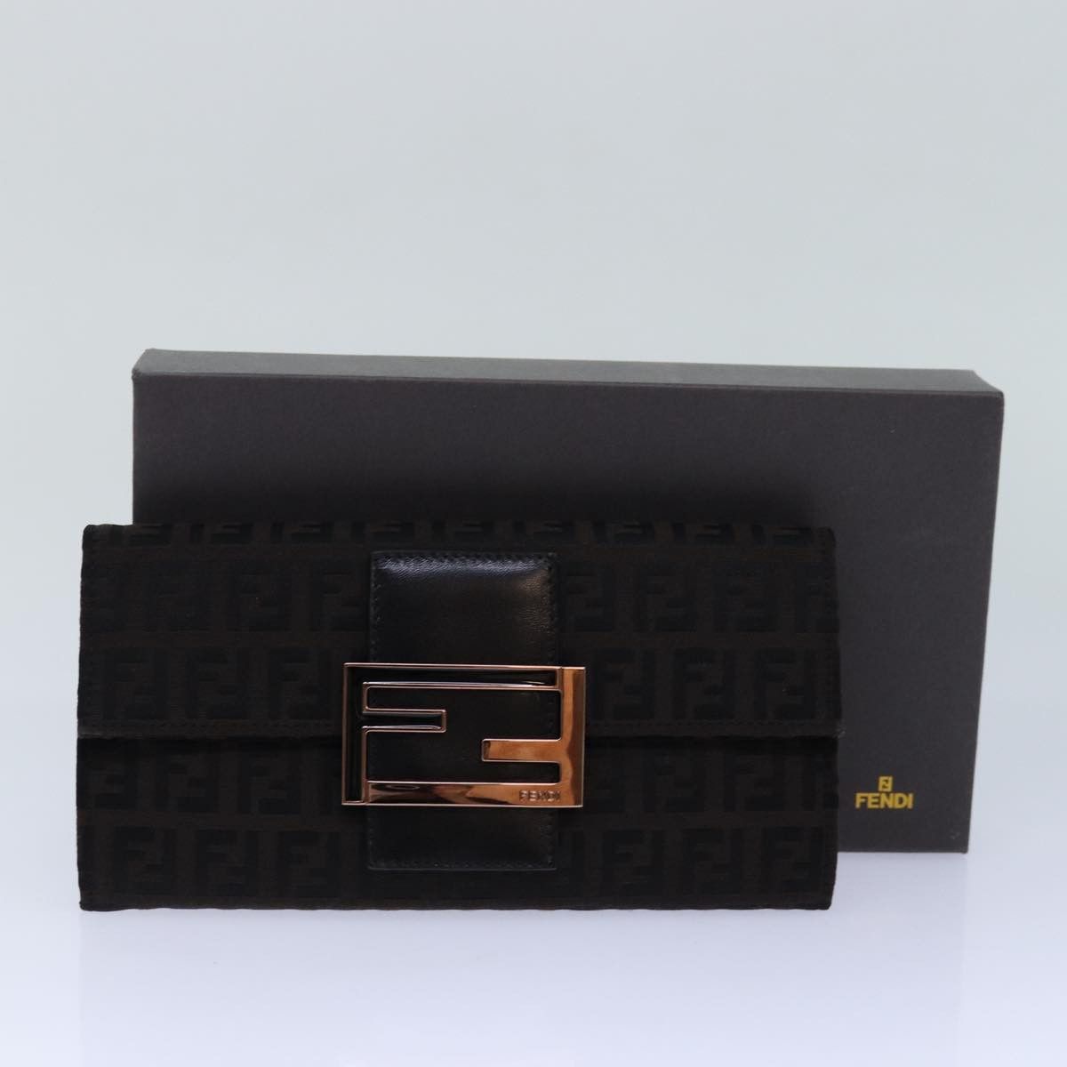 Fendi Brown Canvas Wallet (Pre-Owned) Size ONE SIZE - 8 Thumbnail