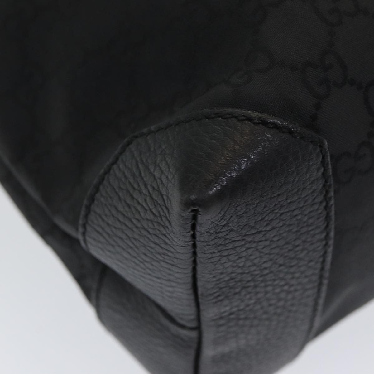 Gucci -- Black Canvas Tote Bag (Pre-Owned) Size ONE SIZE - 16 Thumbnail