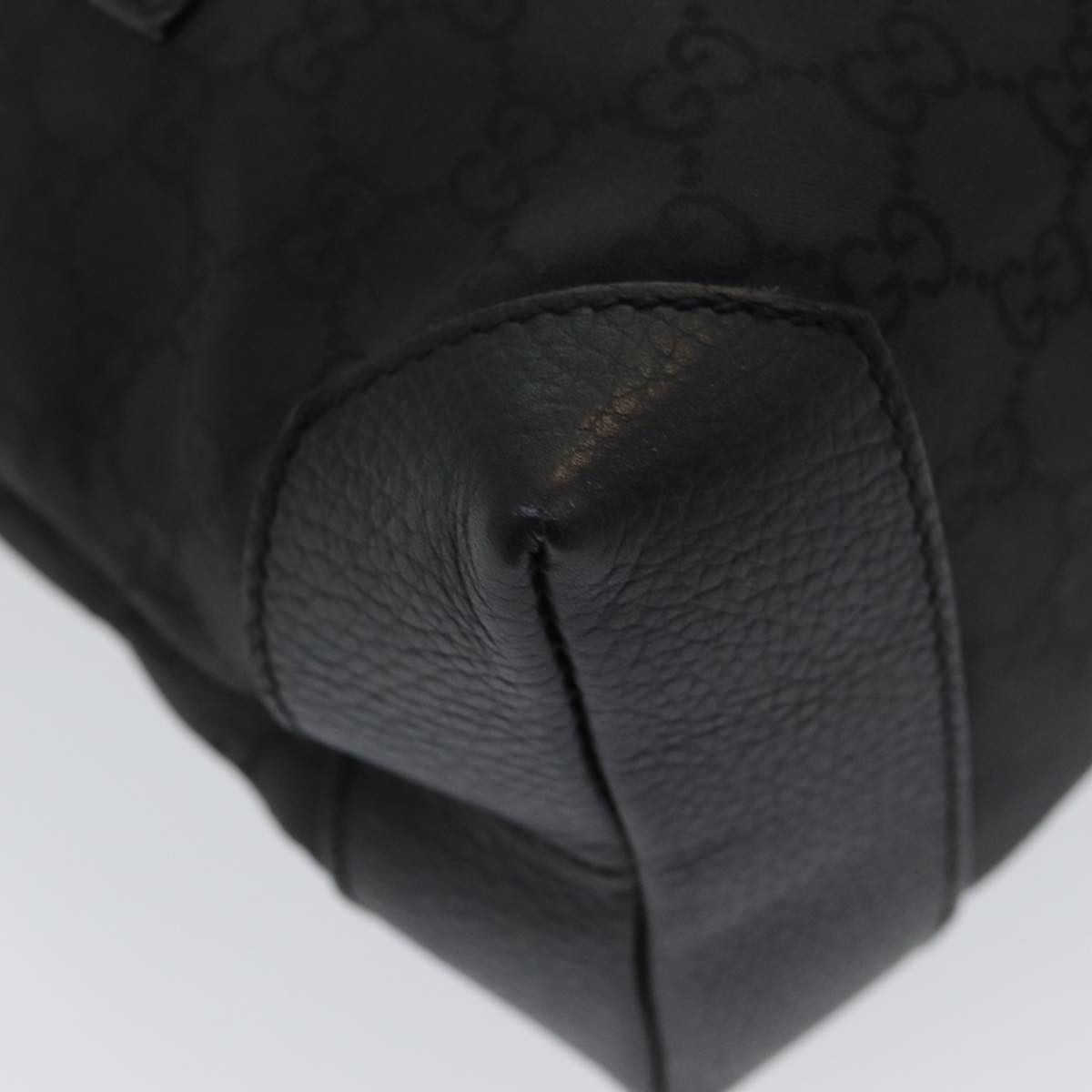 Gucci -- Black Canvas Tote Bag (Pre-Owned) Size ONE SIZE - 14 Thumbnail