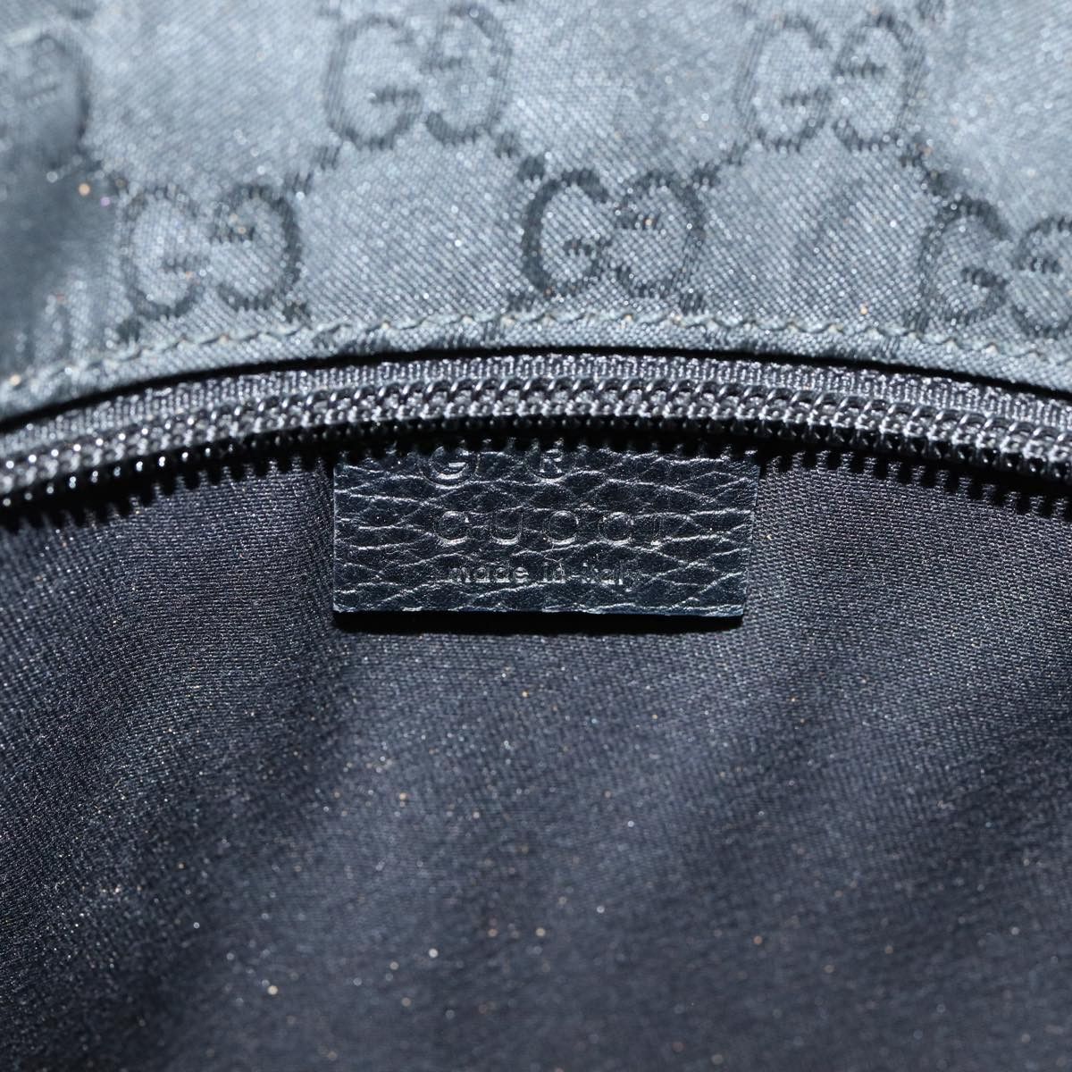 Gucci -- Black Canvas Tote Bag (Pre-Owned) Size ONE SIZE - 8 Thumbnail