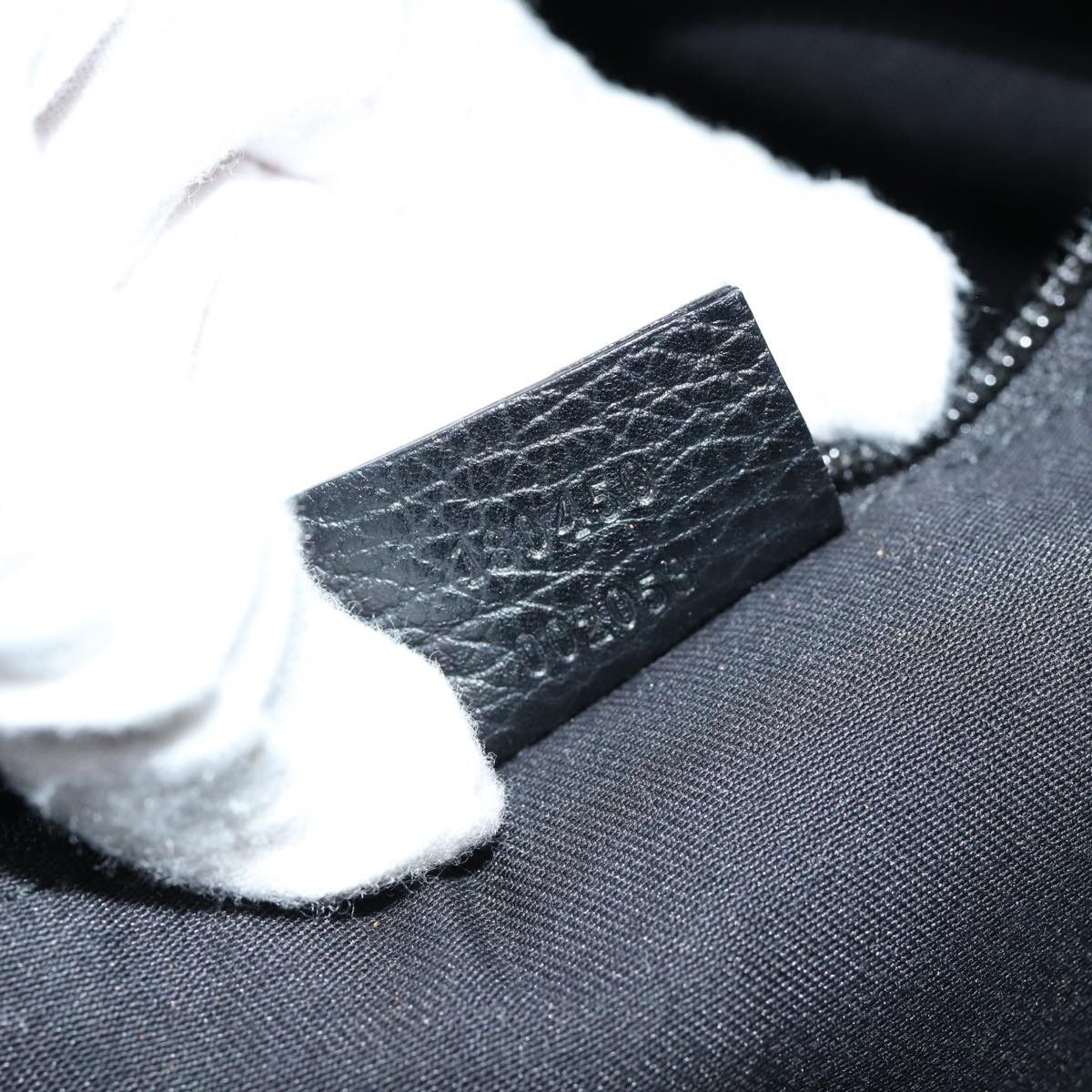 Gucci -- Black Canvas Tote Bag (Pre-Owned) Size ONE SIZE - 6 Thumbnail