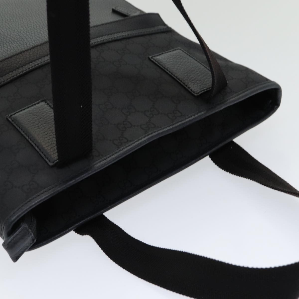 Gucci -- Black Canvas Tote Bag (Pre-Owned) Size ONE SIZE - 4 Thumbnail