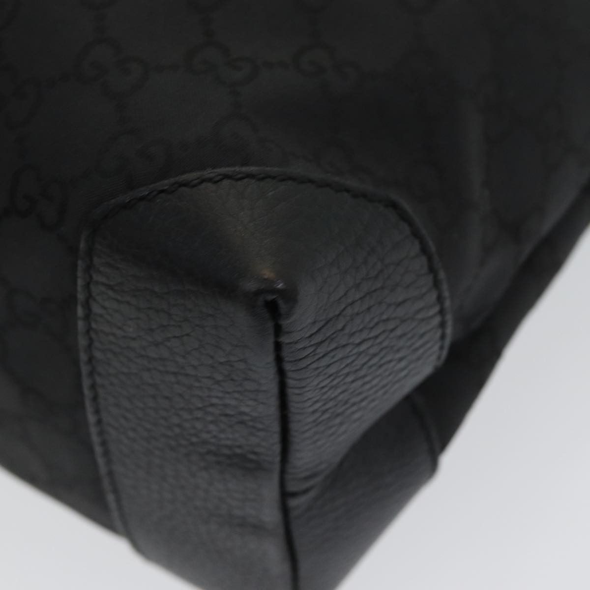 Gucci -- Black Canvas Tote Bag (Pre-Owned) Size ONE SIZE - 13 Thumbnail