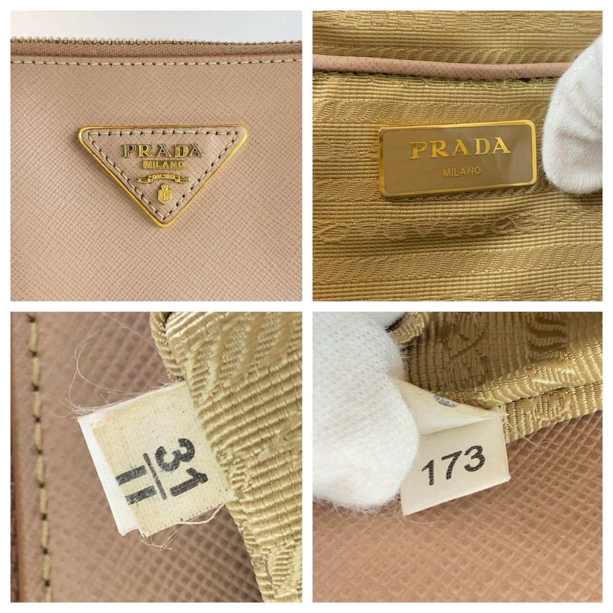 Prada Prada Prada Leather Galleria Saffiano Tote Bag Leather Tote Bag 408105 in Very Good Condition Size ONE SIZE - 4 Thumbnail