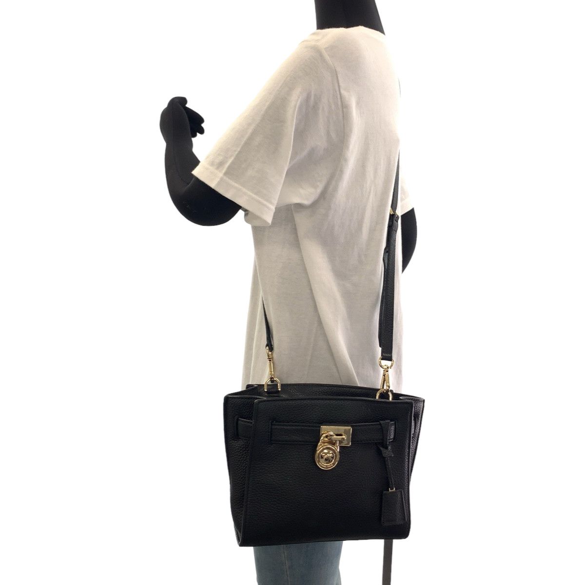 Michael Kors Michael Kors Michael Kors Hamilton Traveler Black PVC Shoulder Bag 408355 Canvas Crossbody Bag 408355 in Very Good Condition Size ONE SIZE - 7 Thumbnail