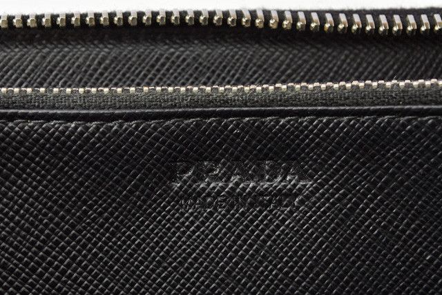 Prada Prada Prada Saffiano Leather Long Wallet 2ML317 Black Leather Long Wallet 2ML317 in Excellent Condition Size ONE SIZE - 7 Thumbnail