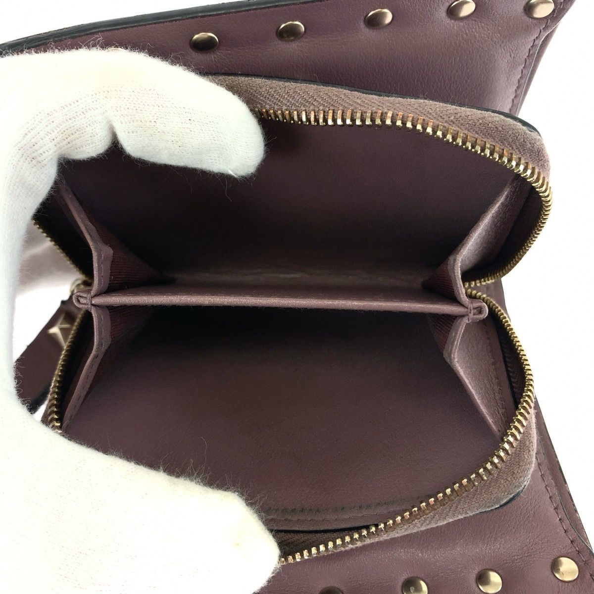 Valentino Valentino Valentino Leather Rockstud Wallet TW2P0620BOL416 Leather Short Wallet TW2P0620BOL416 Size ONE SIZE - 8 Thumbnail