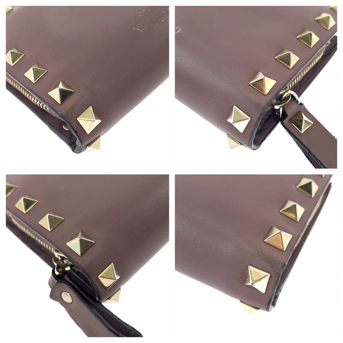 Valentino Valentino Valentino Leather Rockstud Wallet TW2P0620BOL416 Leather Short Wallet TW2P0620BOL416 Size ONE SIZE - 3 Thumbnail