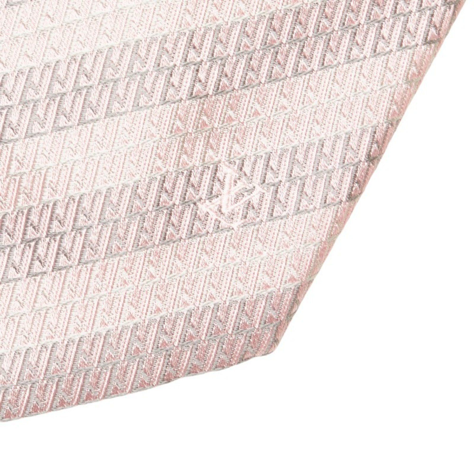 Louis Vuitton Louis Vuitton tie pink grey silk men's LOUIS VUITTON Size ONE SIZE - 3 Thumbnail