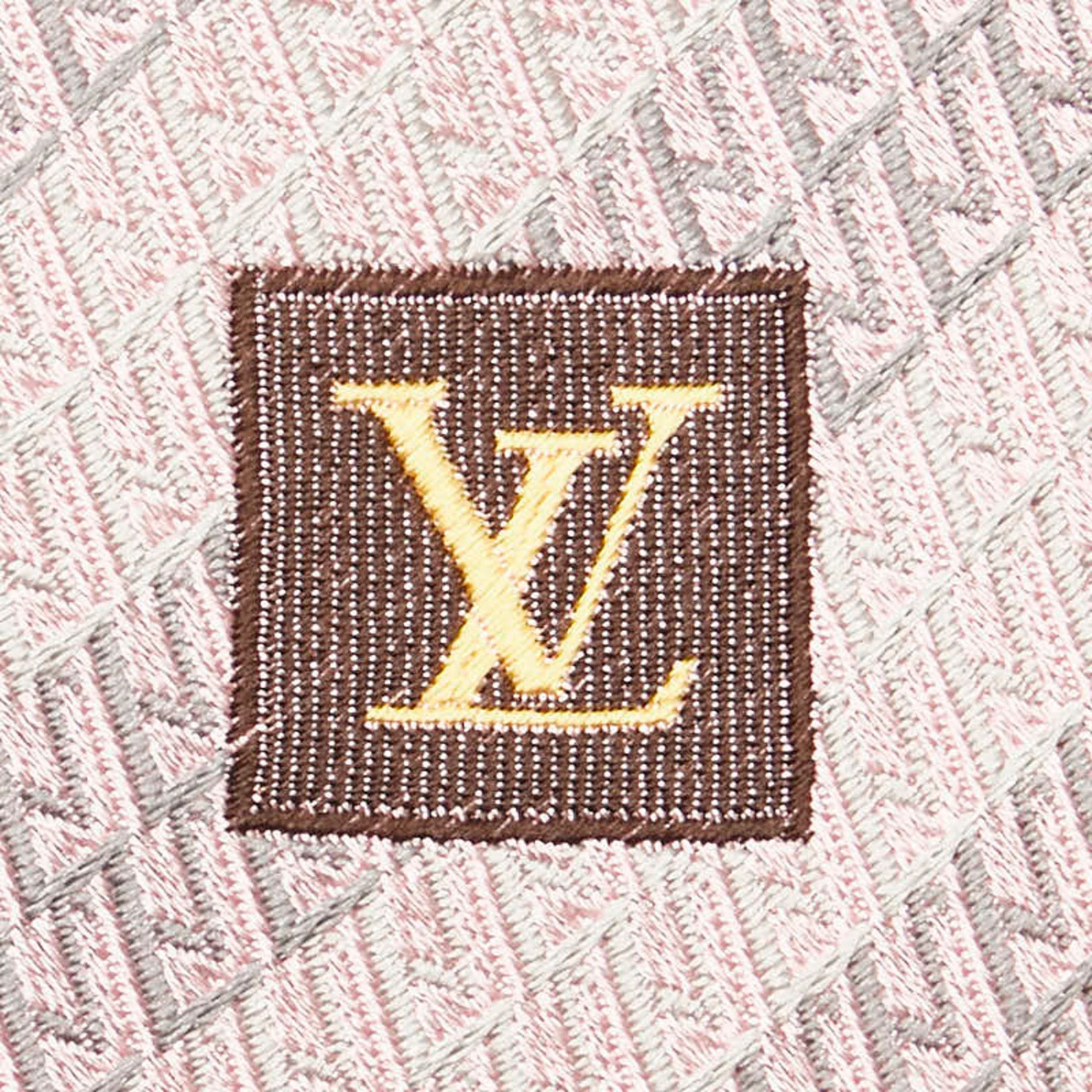 Louis Vuitton Louis Vuitton tie pink grey silk men's LOUIS VUITTON Size ONE SIZE - 4 Thumbnail